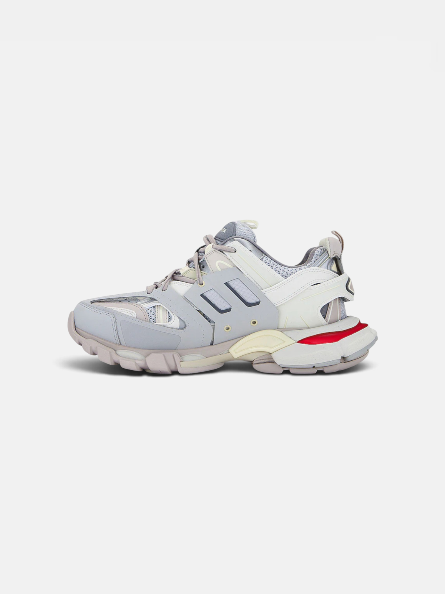 Balenciaga Balenciaga Track Sneaker Light Grey – back view in premium quality with AA+ craftsmanship