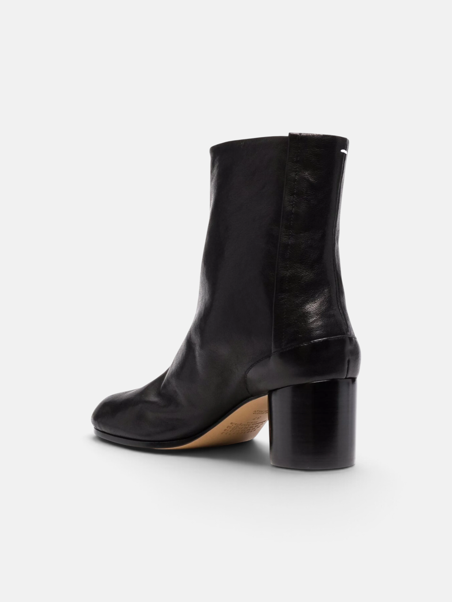 Maison Maison Margiela Tabi Ankle Boots Black – close-up detail view in premium quality with AA+ craftsmanship