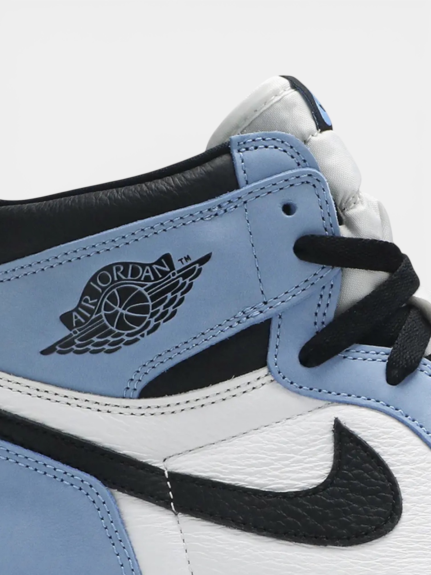 Jordan Jordan 1 Retro University Blue – side profile view in premium quality with AA+ craftsmanship