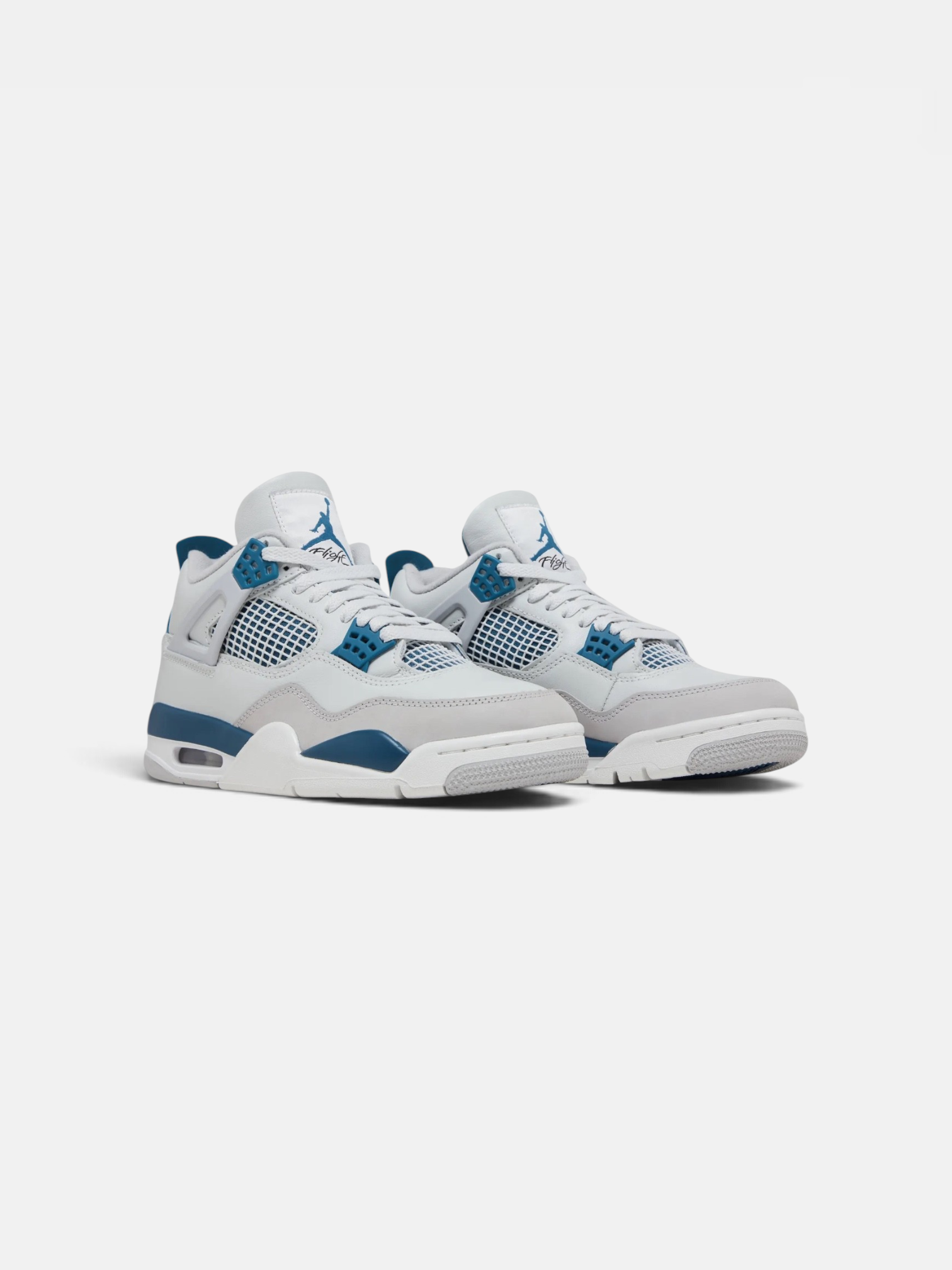 Jordan Jordan 4 Retro Military Blue – detail view in premium quality with AA+ craftsmanship