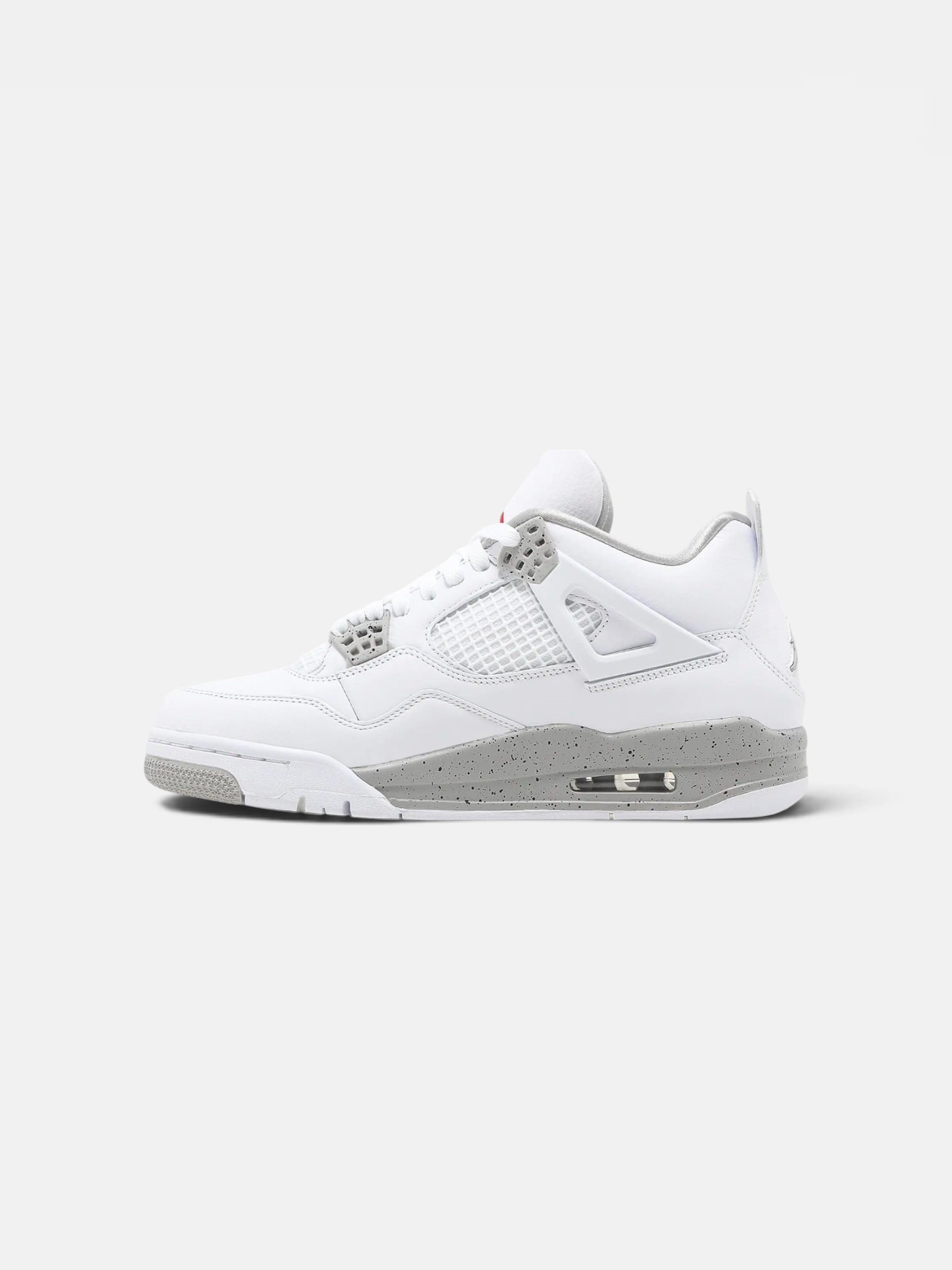 Jordan Jordan 4  Retro White Oreo – side profile view in premium quality with AA+ craftsmanship