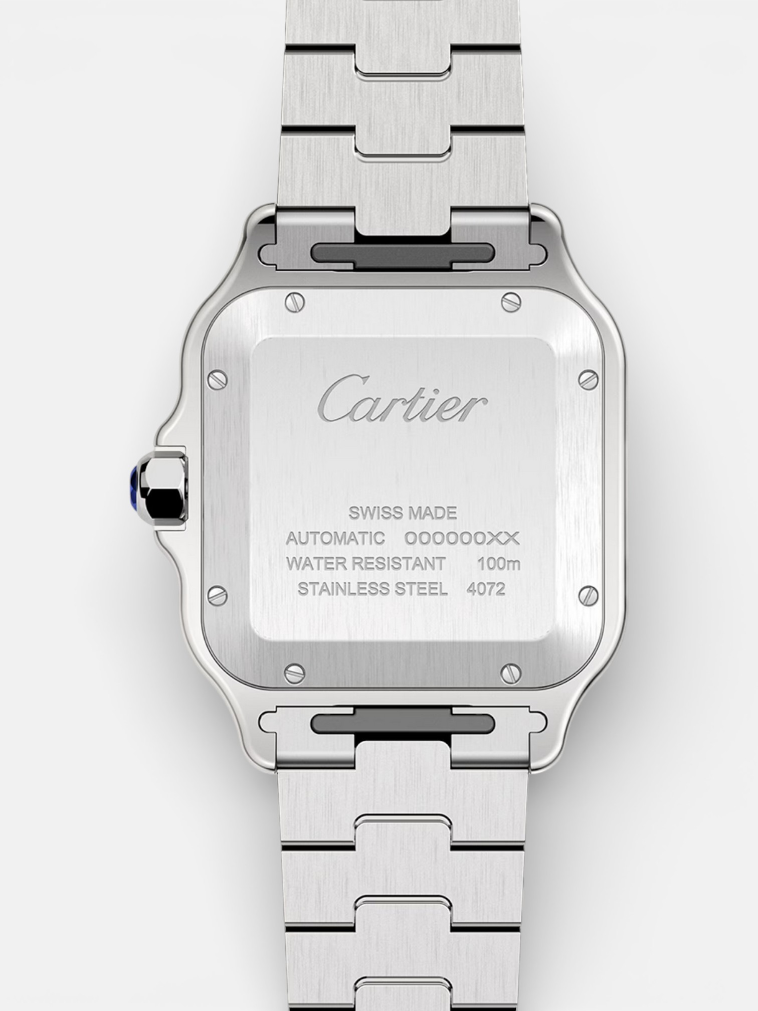 Cartier Cartier Santos Watch Green Dial – detail view in premium quality with AA+ craftsmanship