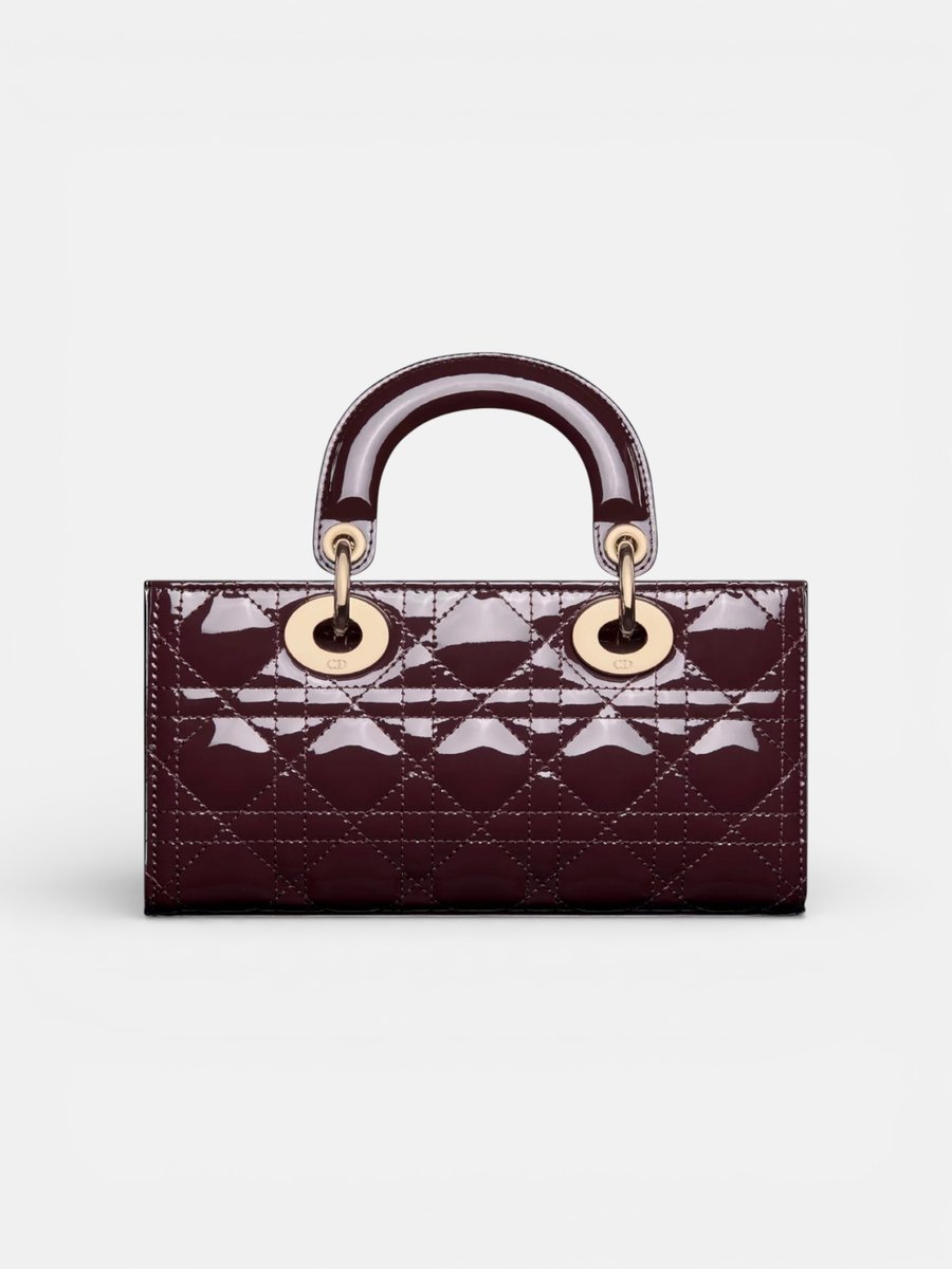 Dior Small Lady D-Joy Bag  Burgundy - Preview