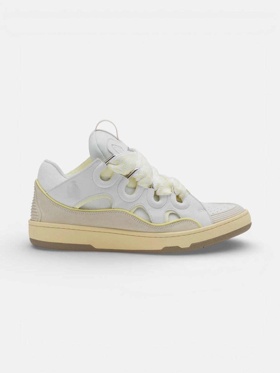 Lanvin Curb Sneaker White Beige