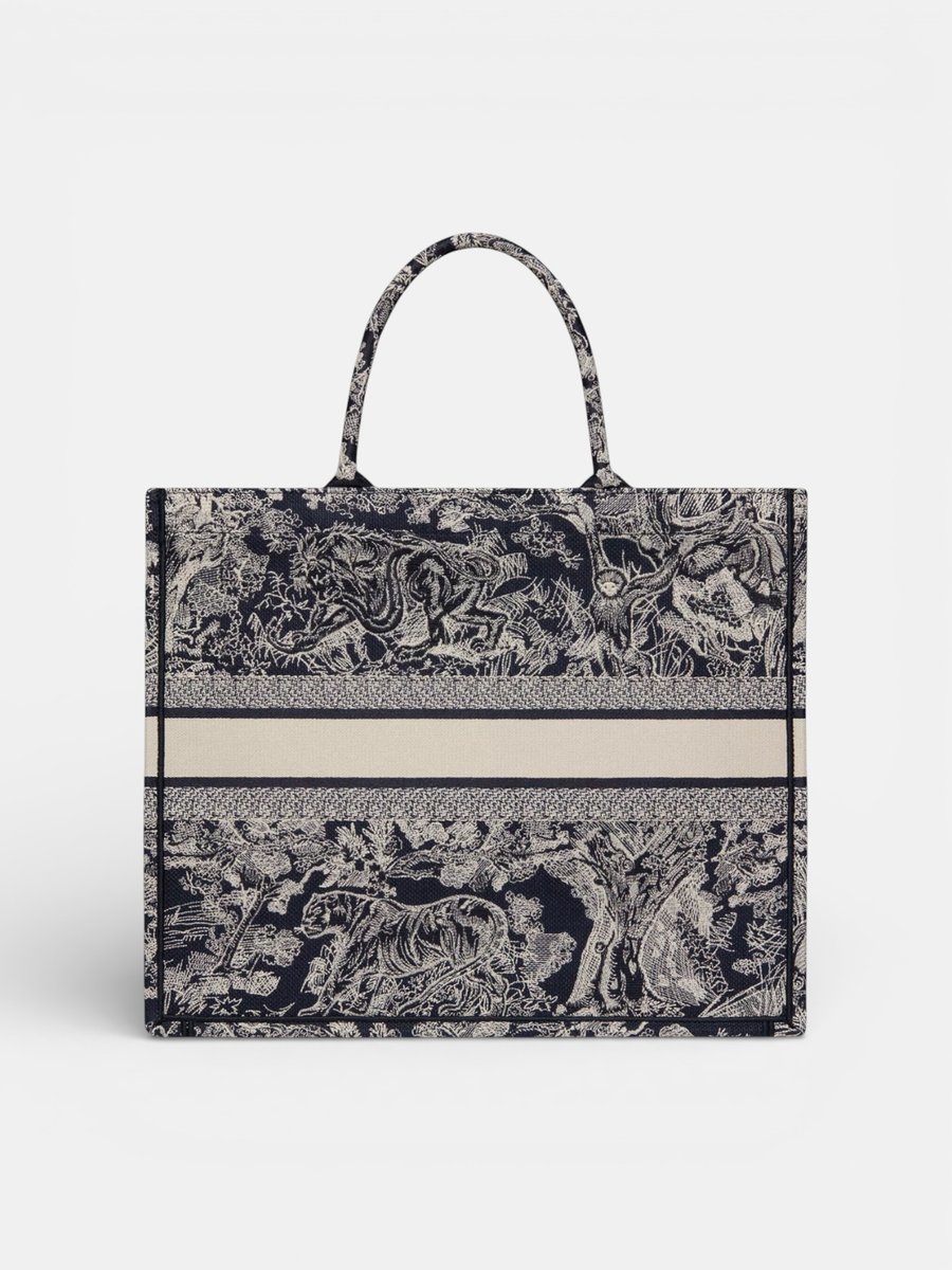 Dior Book Tote Large Blue Ecru - Preview