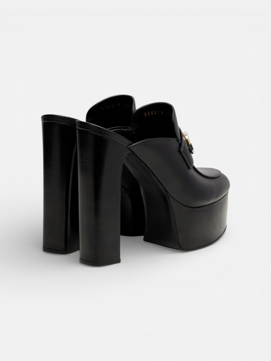 Gucci Horsebit Platform Mules Black - Preview