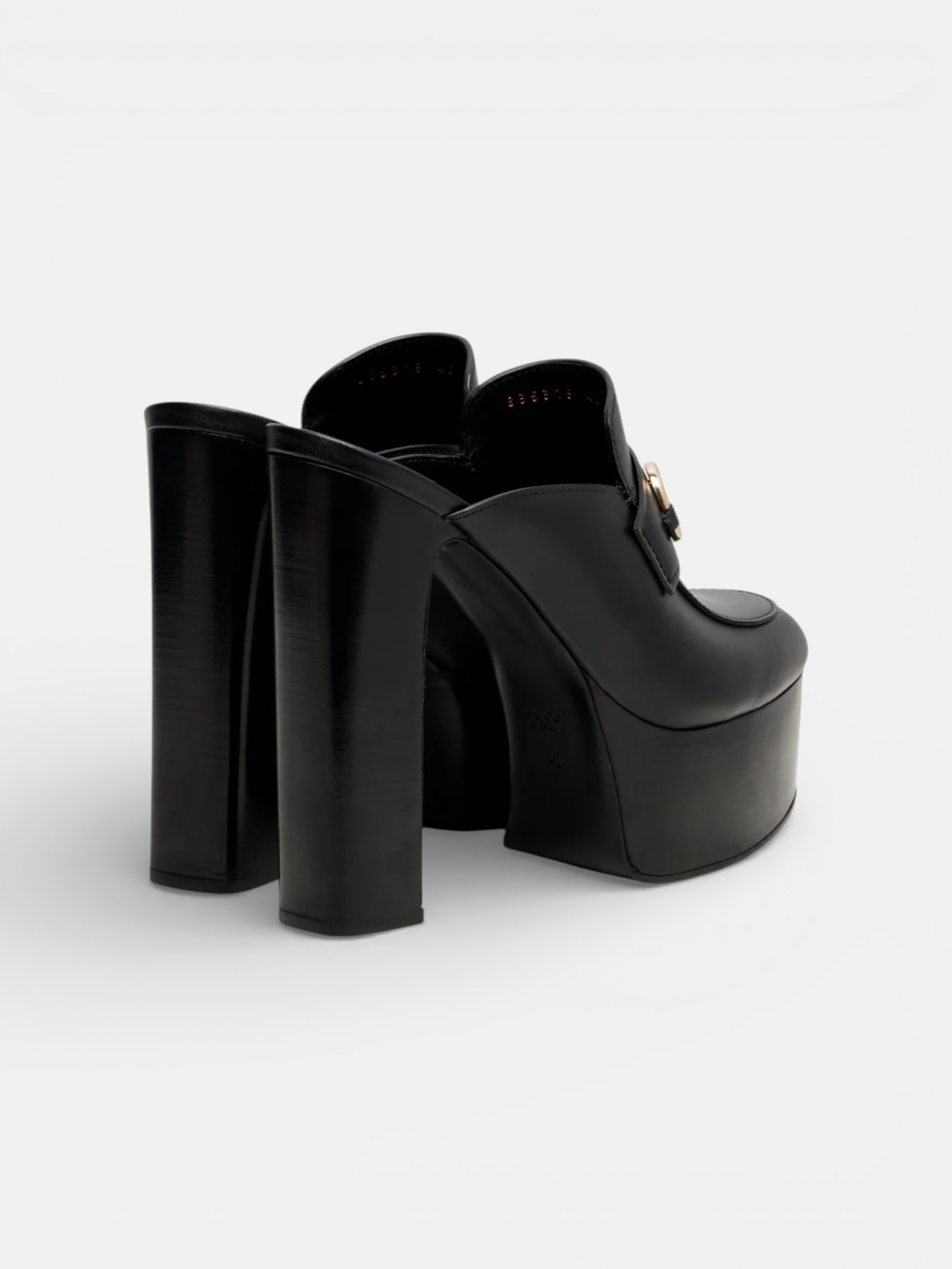 Gucci Gucci Horsebit Platform Mules Black – side profile view in premium quality with AA+ craftsmanship