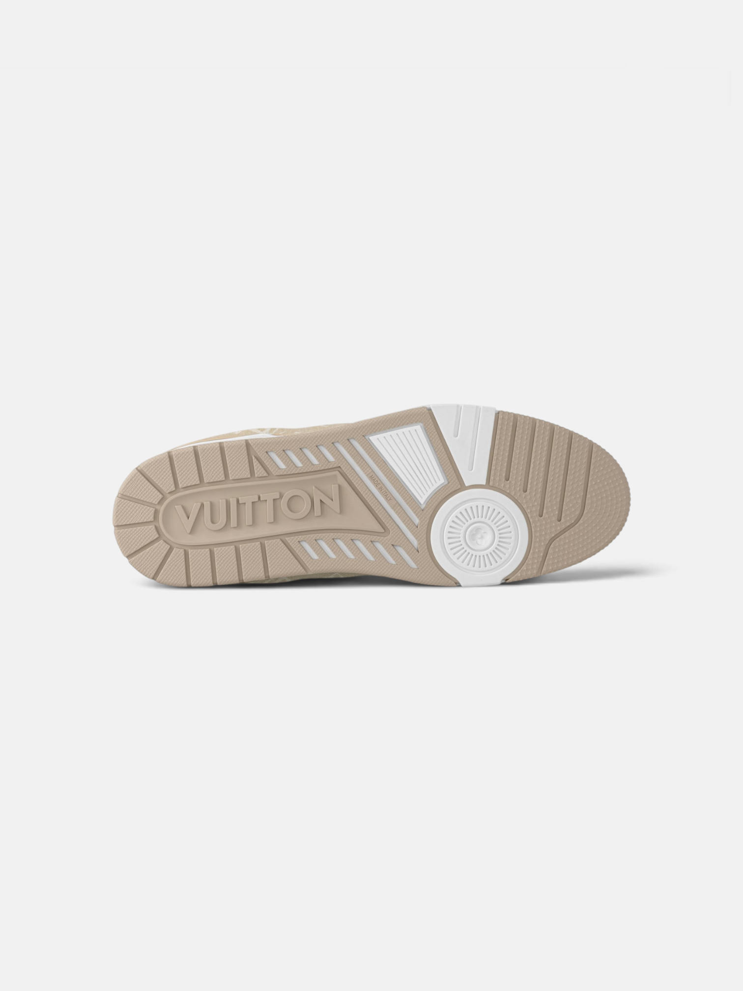 Louis Louis Vuitton Trainer Beige – close-up detail view in premium quality with AA+ craftsmanship