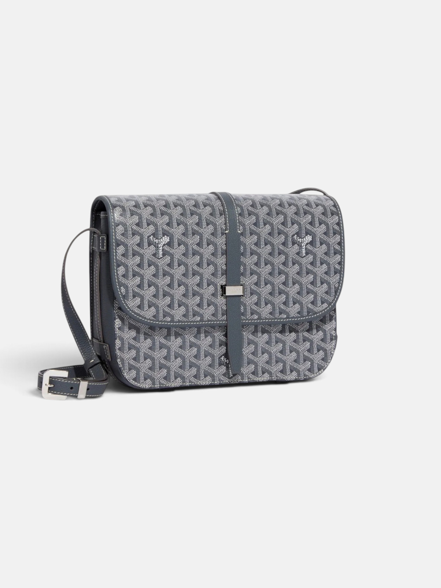 Goyard Goyard Belvedere MM Bag Grey – back view in premium quality with AA+ craftsmanship