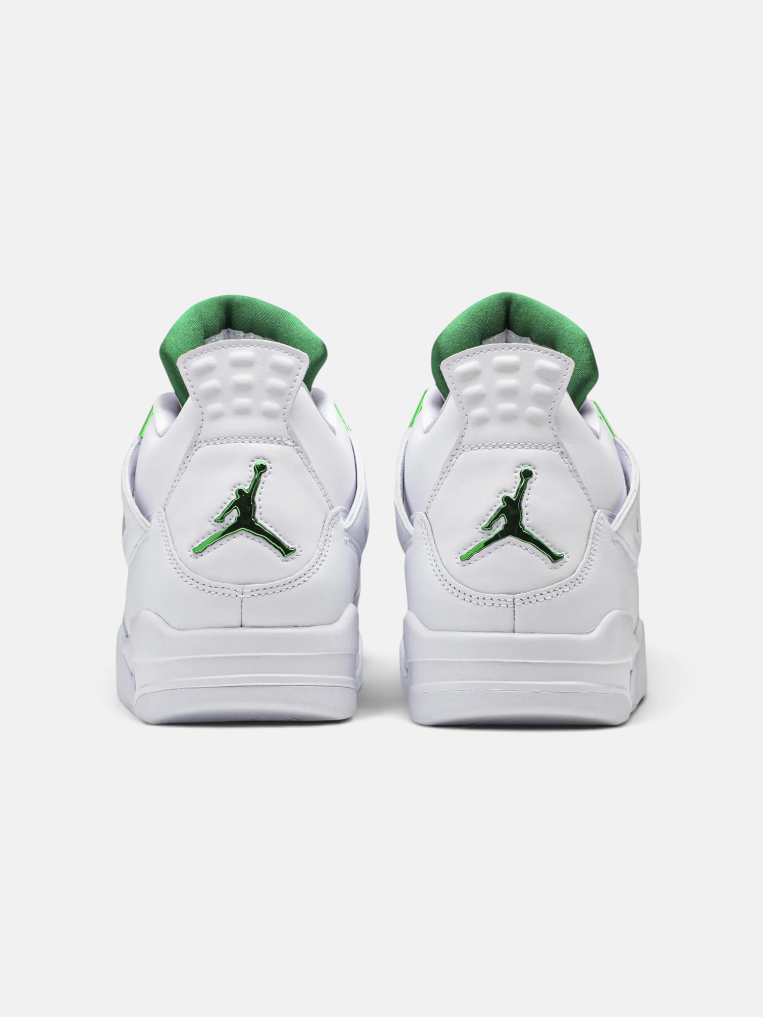 Jordan Jordan 4 Retro Metallic Green – back view in premium quality with AA+ craftsmanship