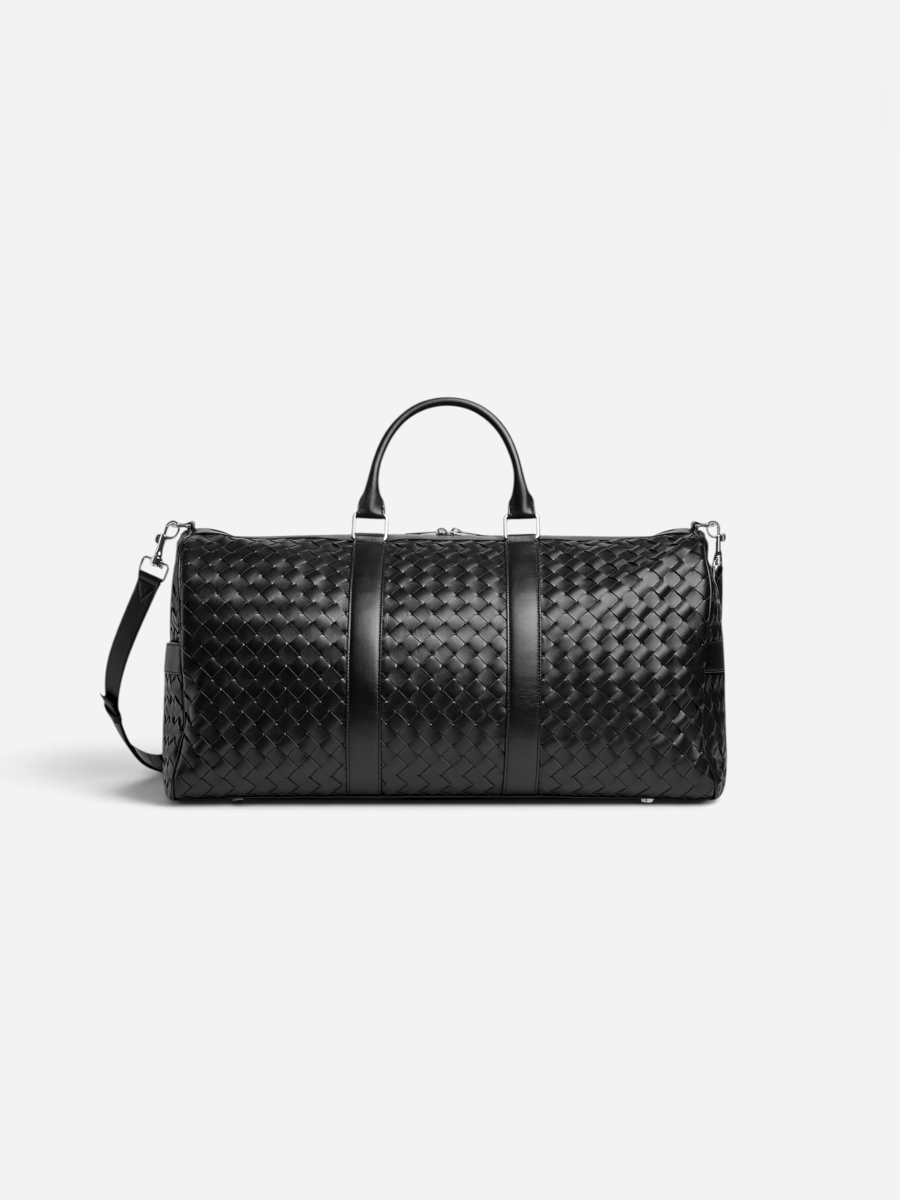 Bottega Veneta Intrecciato Cabin Duffle Black