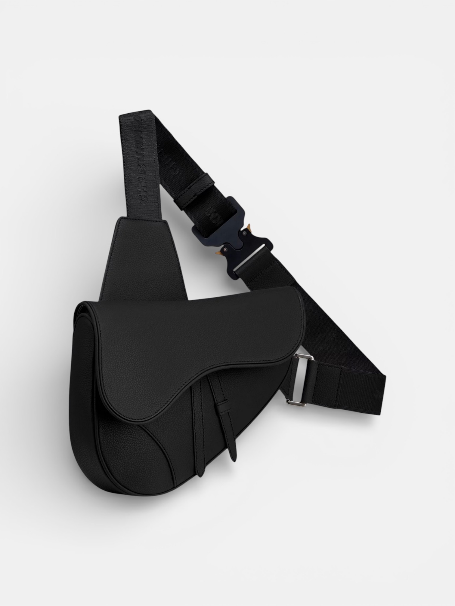 Dior Dior Saddle Bag Black – close-up detail view in premium quality with AA+ craftsmanship
