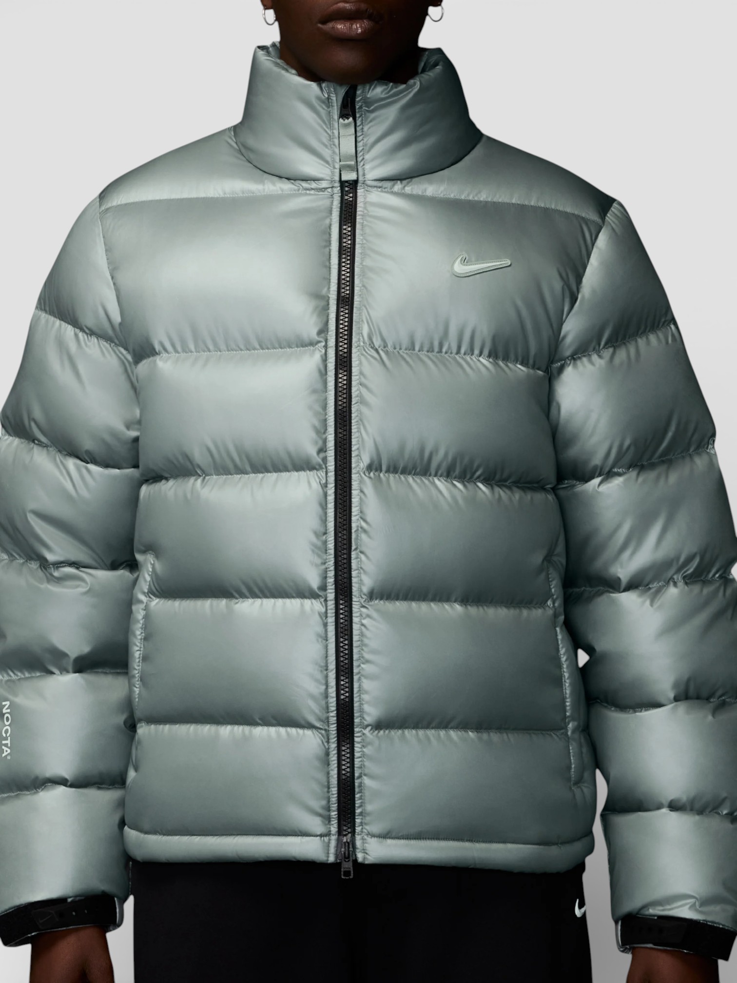 Nike Nike Nocta Sunset Puffer Jacket Mica – detail view in premium quality with AA+ craftsmanship