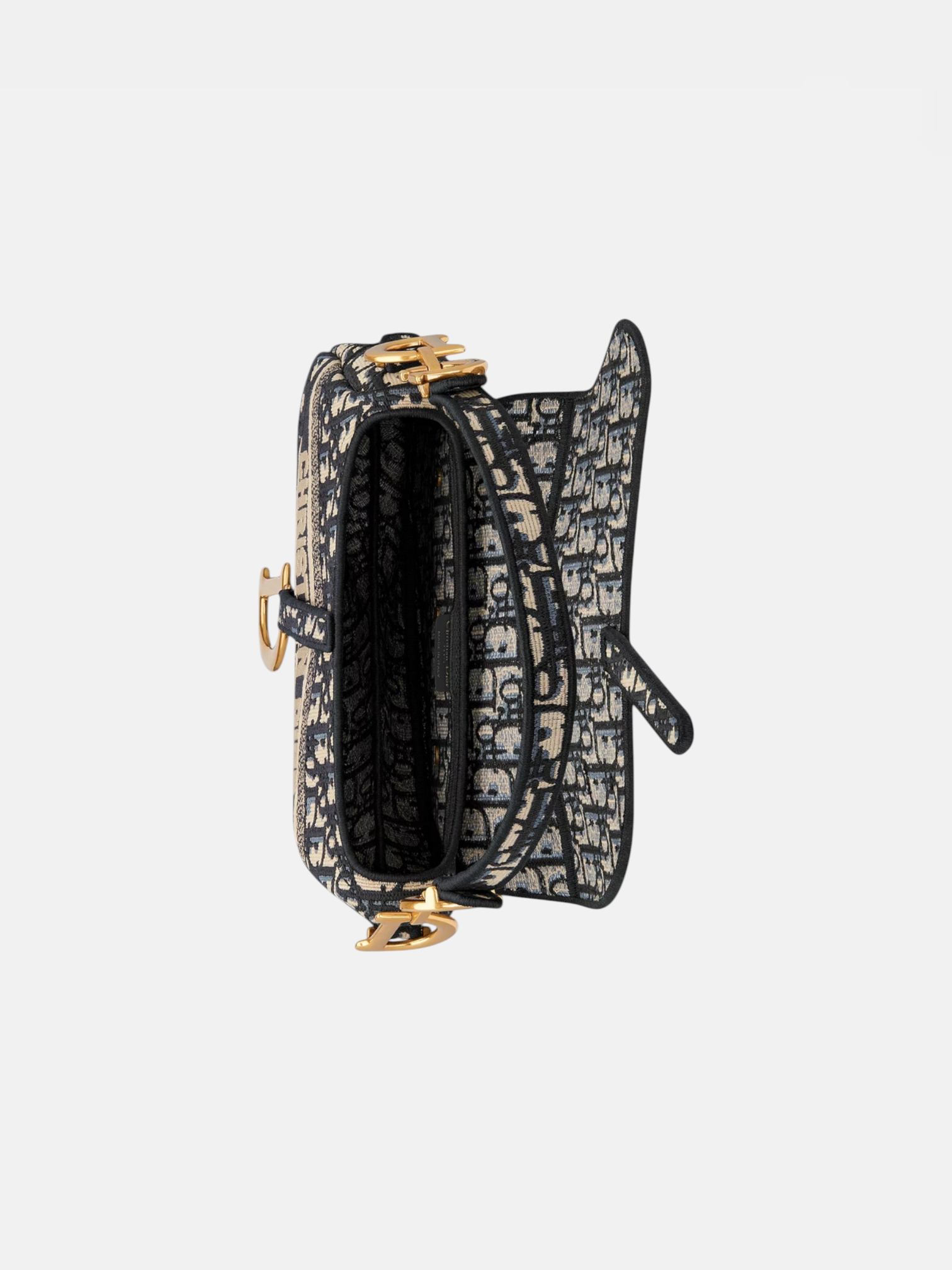 Dior Dior Saddle Bag Oblique Embroidery – back view in premium quality with AA+ craftsmanship