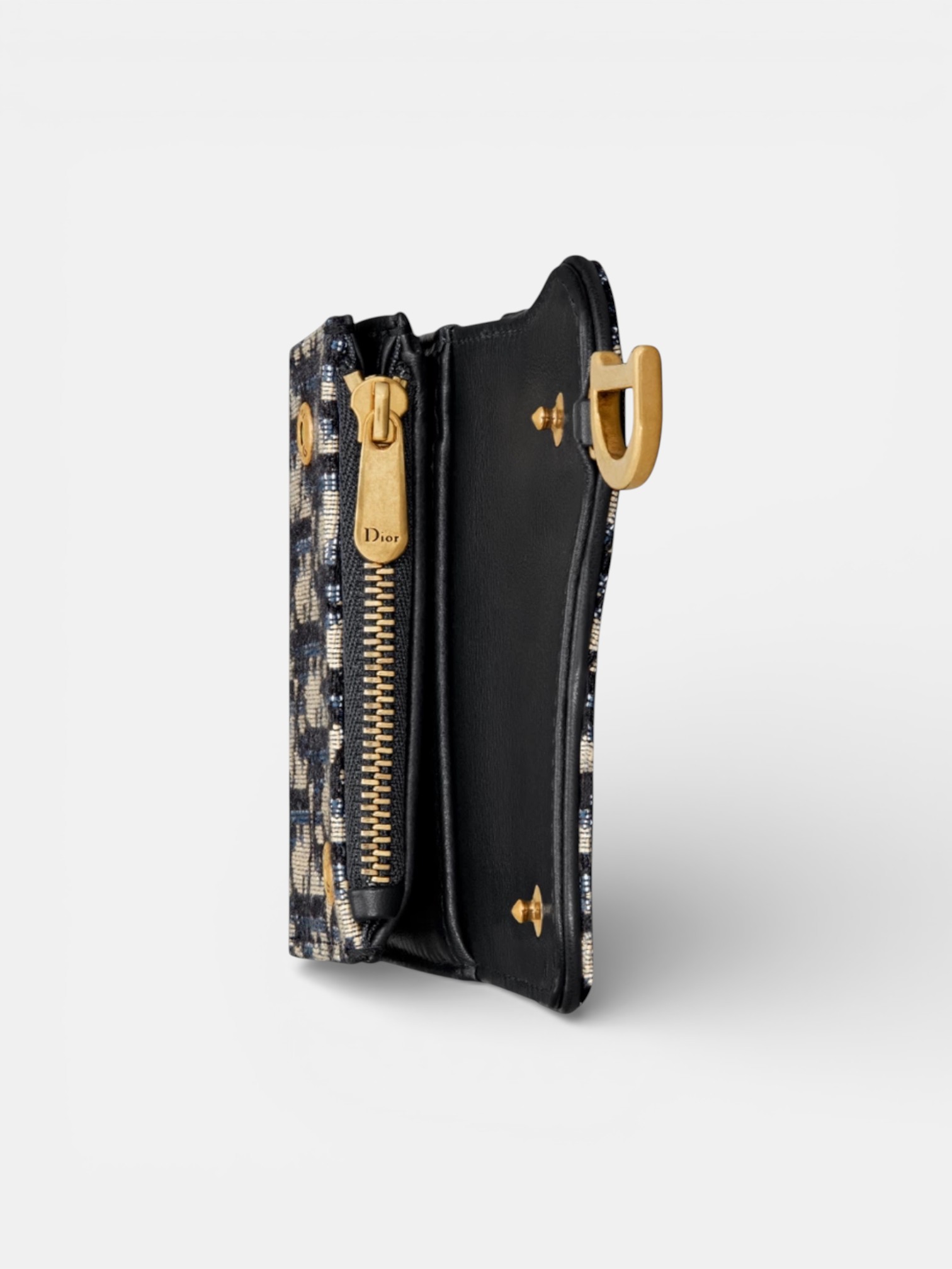 Dior Dior Saddle Lotus Wallet Safari – close-up detail view in premium quality with AA+ craftsmanship