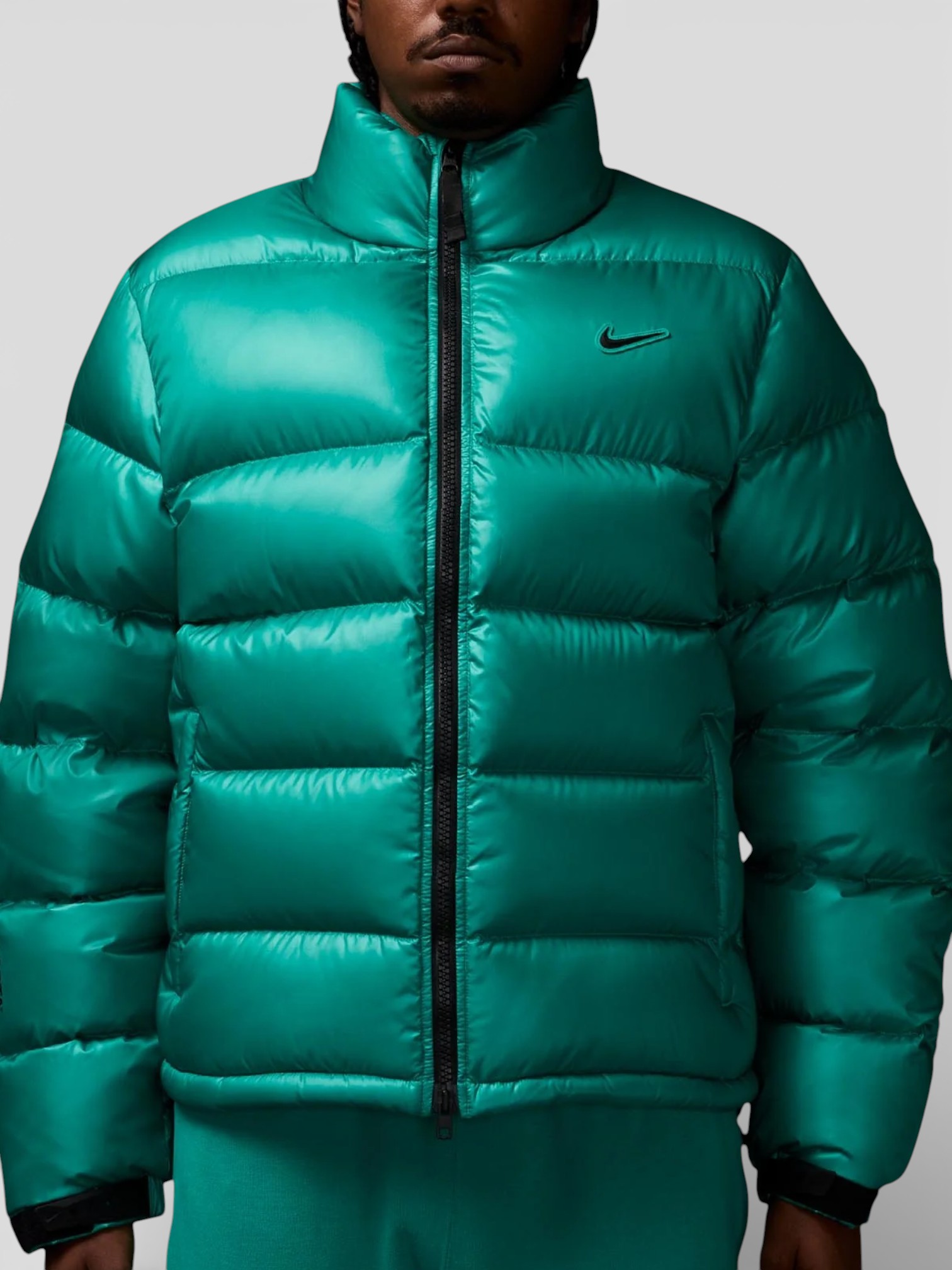Nike Nike Nocta Sunset Puffer Jacket Neptune Green – back view in premium quality with AA+ craftsmanship