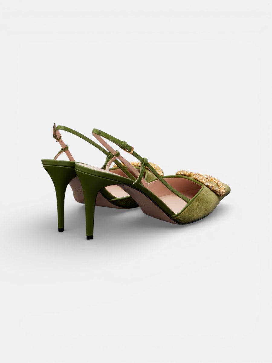 Valentino Garavani Velvet Slingback Pumps Must - Preview