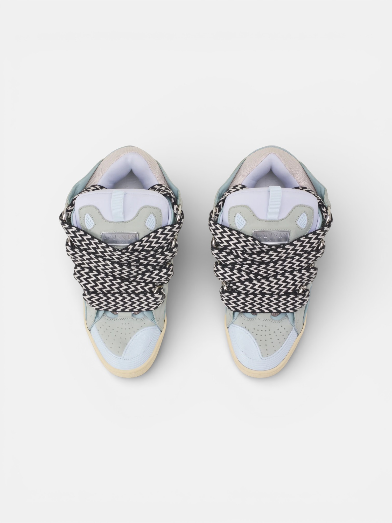 Lanvin Lanvin Curb Sneaker Pale Blue – back view in premium quality with AA+ craftsmanship