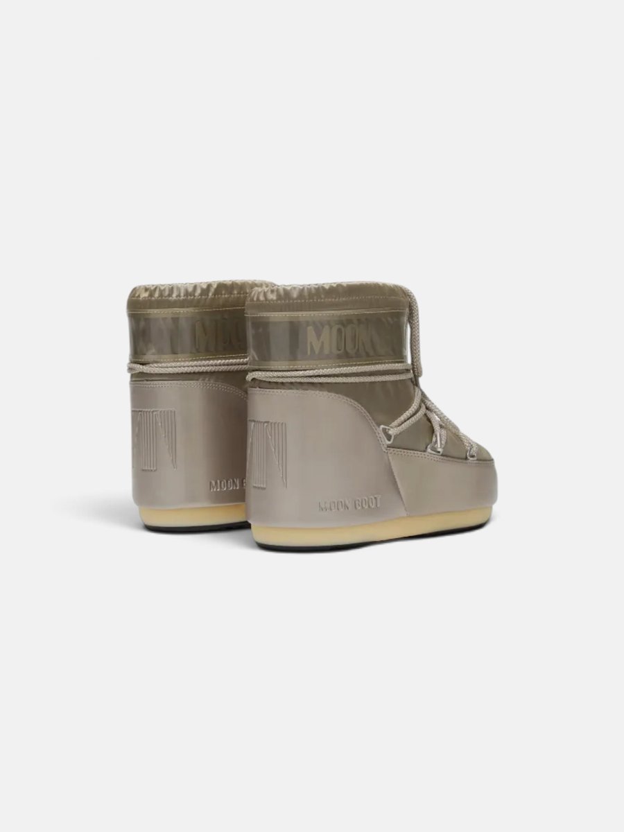 Moon Boot Icon Low Glance Satin Boots Gold - Image 2
