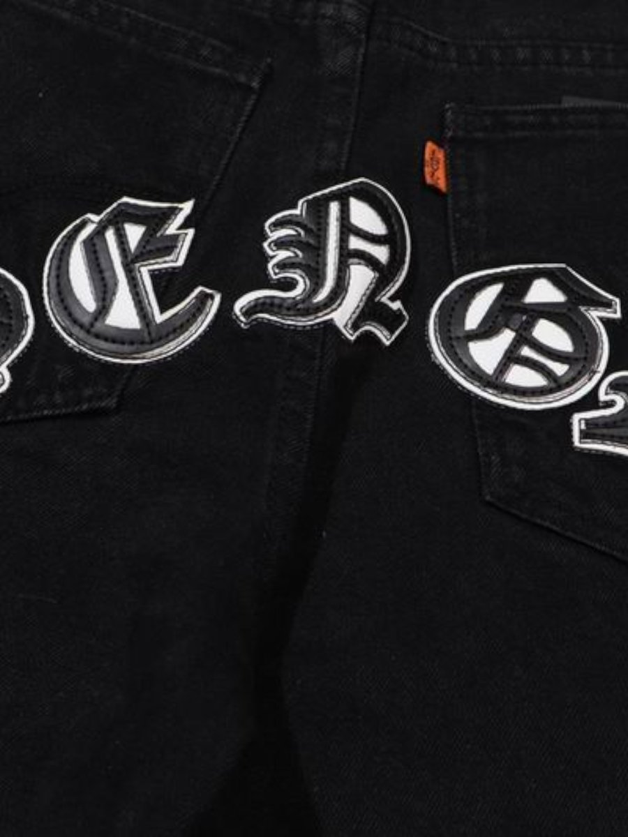 Chrome Hearts Contrast Cross Jeans Black - Preview