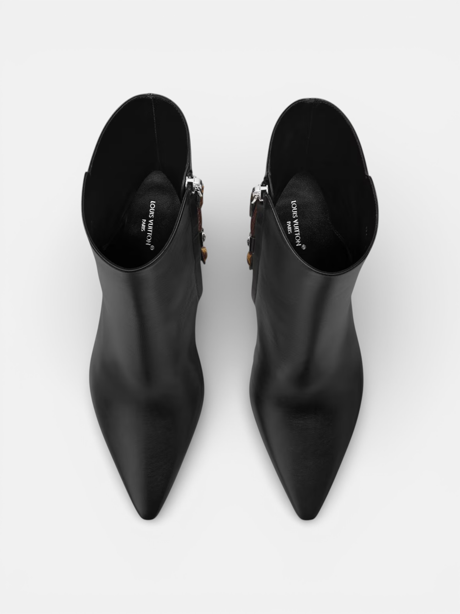Louis Louis Vuitton Legacy Ankle Boots Black – close-up detail view in premium quality with AA+ craftsmanship