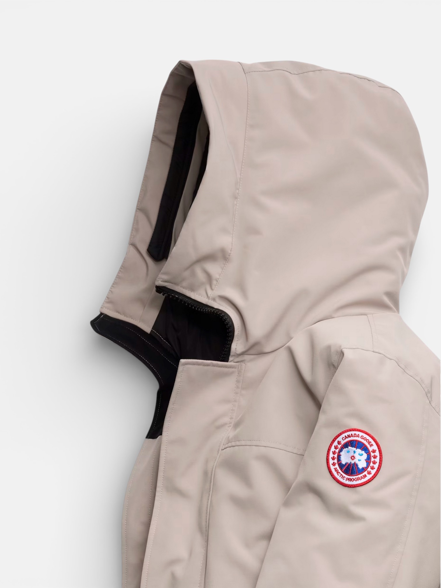 Canada Canada Goose Langford Parka Limestone – side profile view in premium quality with AA+ craftsmanship