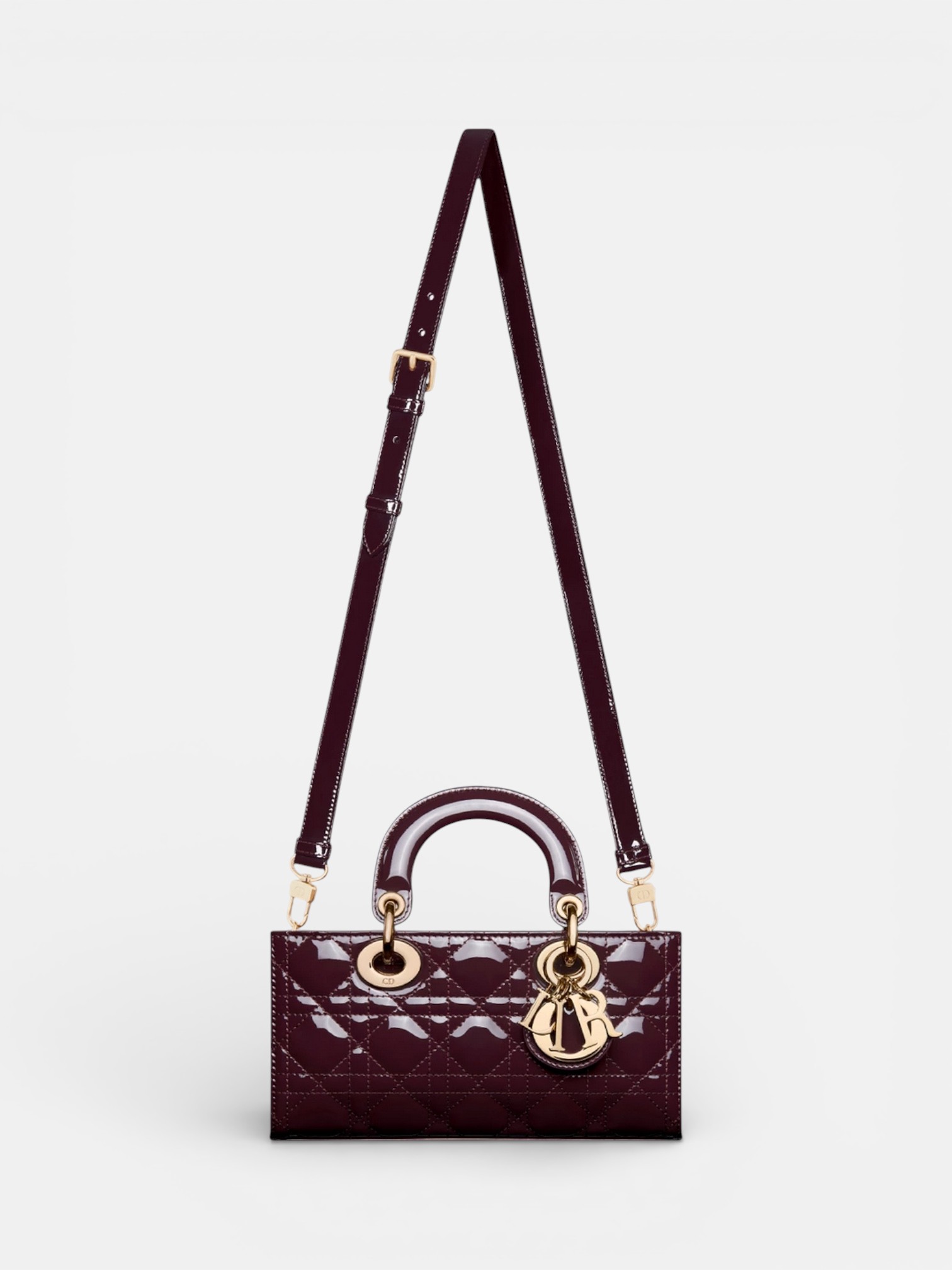 Dior Dior Small Lady D-Joy Bag  Burgundy – detail view in premium quality with AA+ craftsmanship