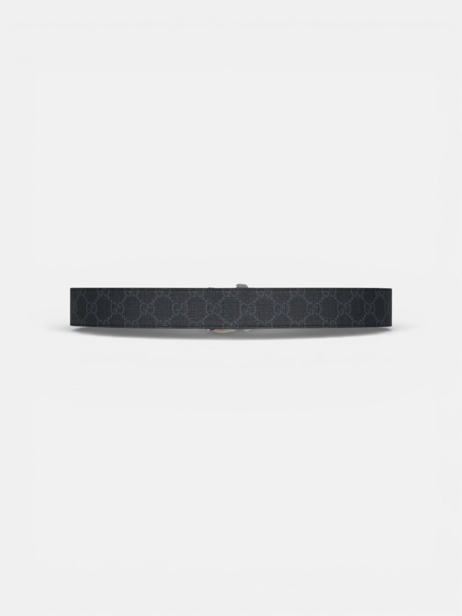 Gucci Gucci GG Marmont Reversible Belt Black GG Supreme – back view in premium quality with AA+ craftsmanship