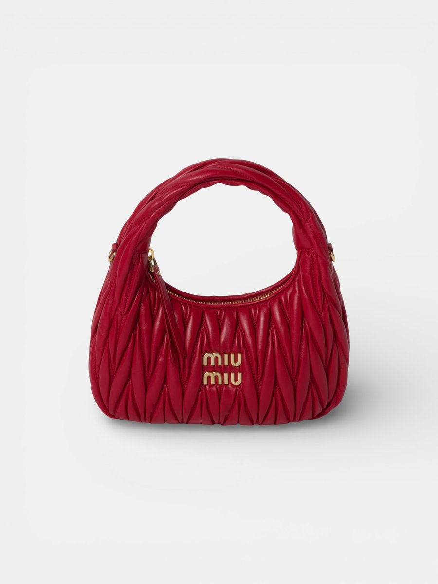 MiuMiu Wander Leather Bag Red