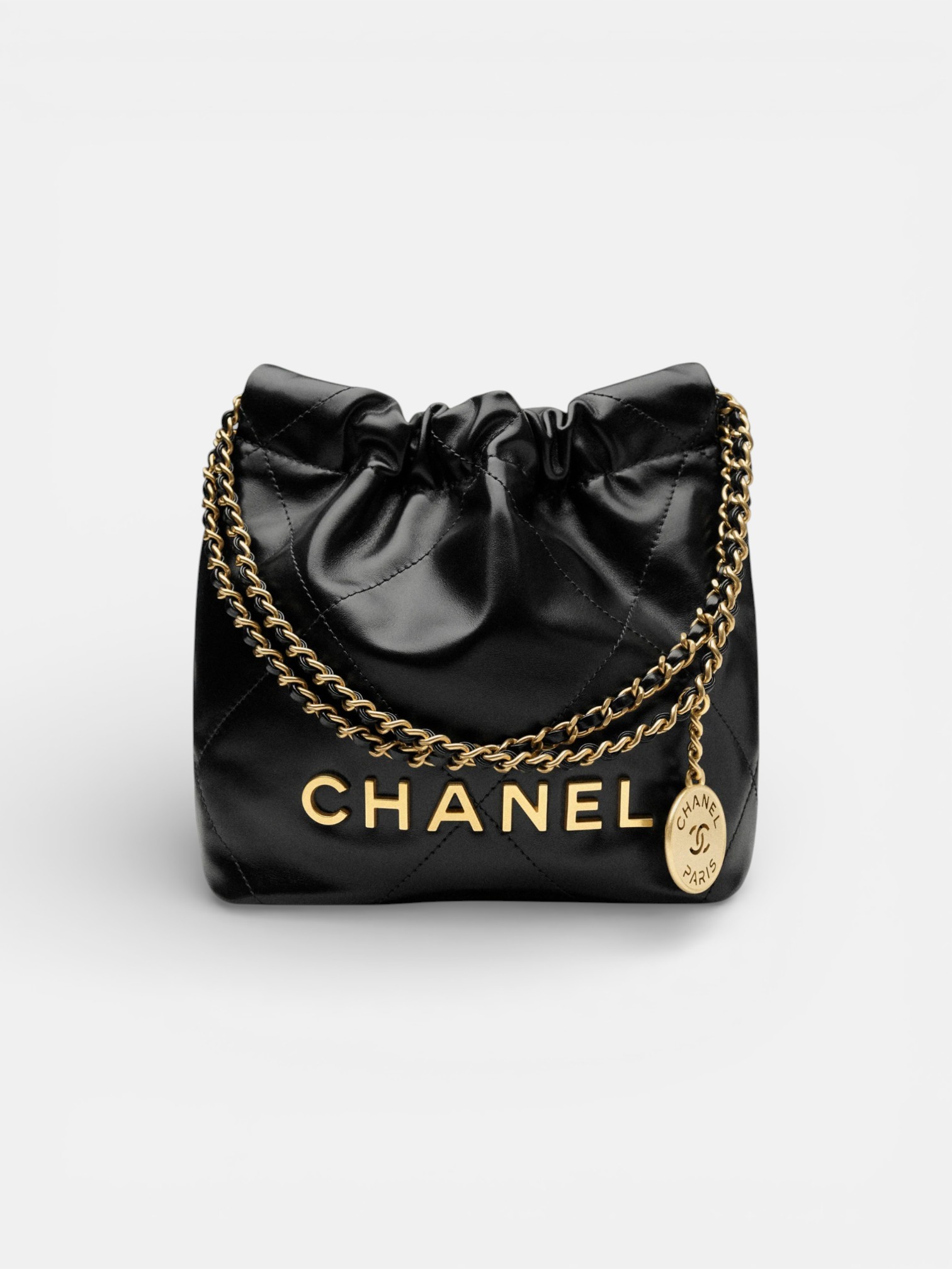 Chanel Chanel 22 Mini Handbag Black – back view in premium quality with AA+ craftsmanship