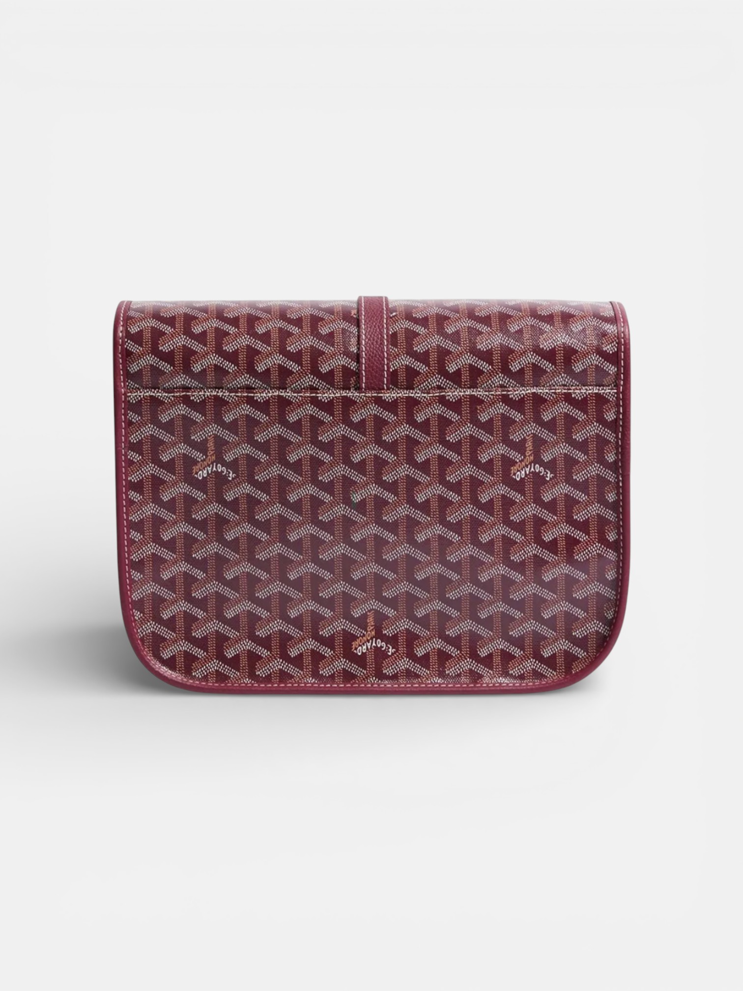 Goyard Goyard Belvedere MM Bag Burgundy – close-up detail view in premium quality with AA+ craftsmanship