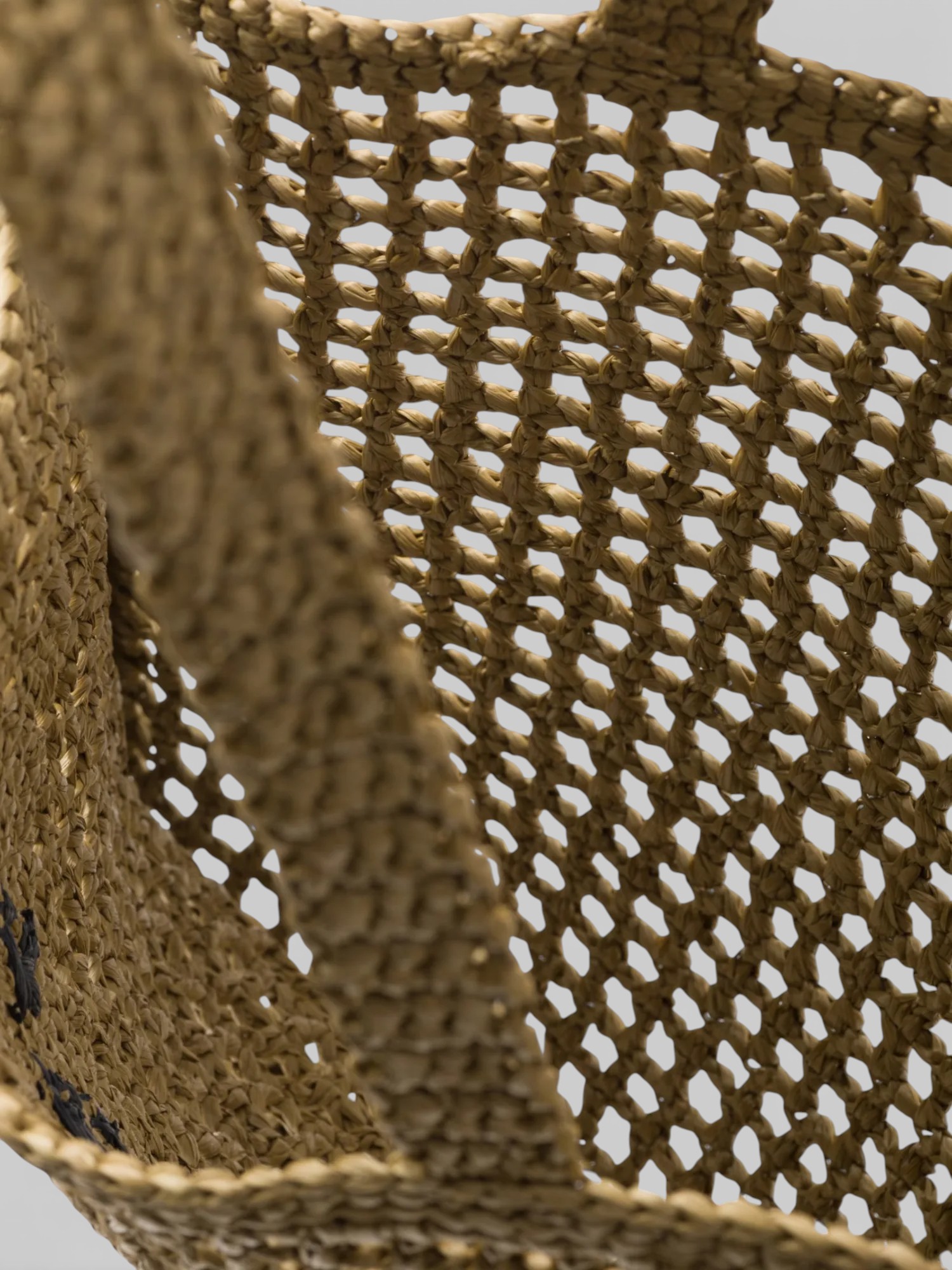Prada Prada Crochet Tote Bag Olive Green – back view in premium quality with AA+ craftsmanship
