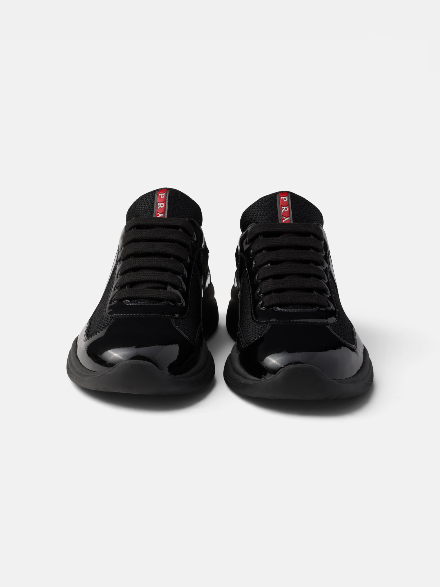 Prada Prada Cups Sneaker Full Black – back view in premium quality with AA+ craftsmanship