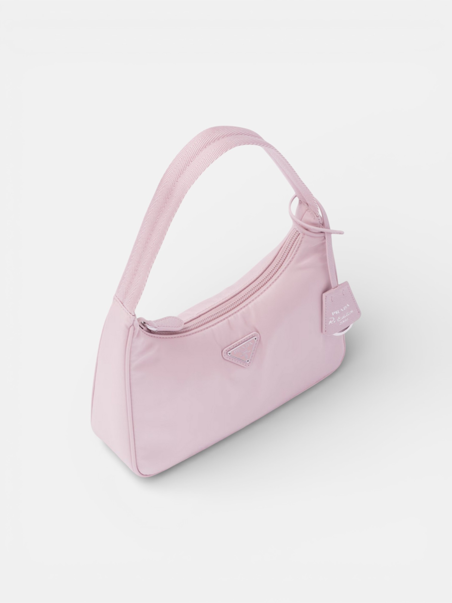 Prada Prada Re-Edition 2000 Mini-Bag Pink – side profile view in premium quality with AA+ craftsmanship