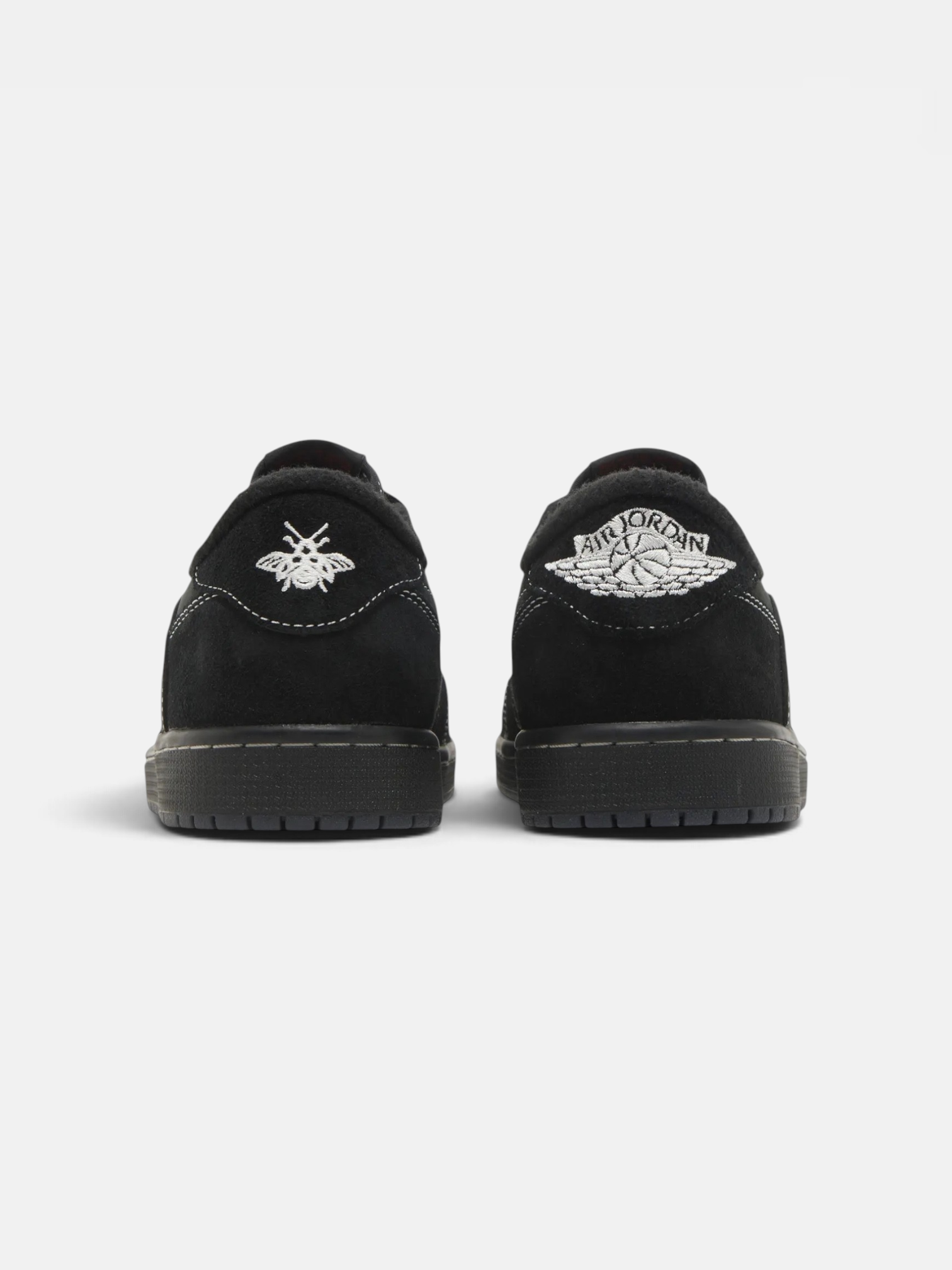 Jordan Jordan 1 Retro Low OG SP Travis Scott Black Phantom – back view in premium quality with AA+ craftsmanship