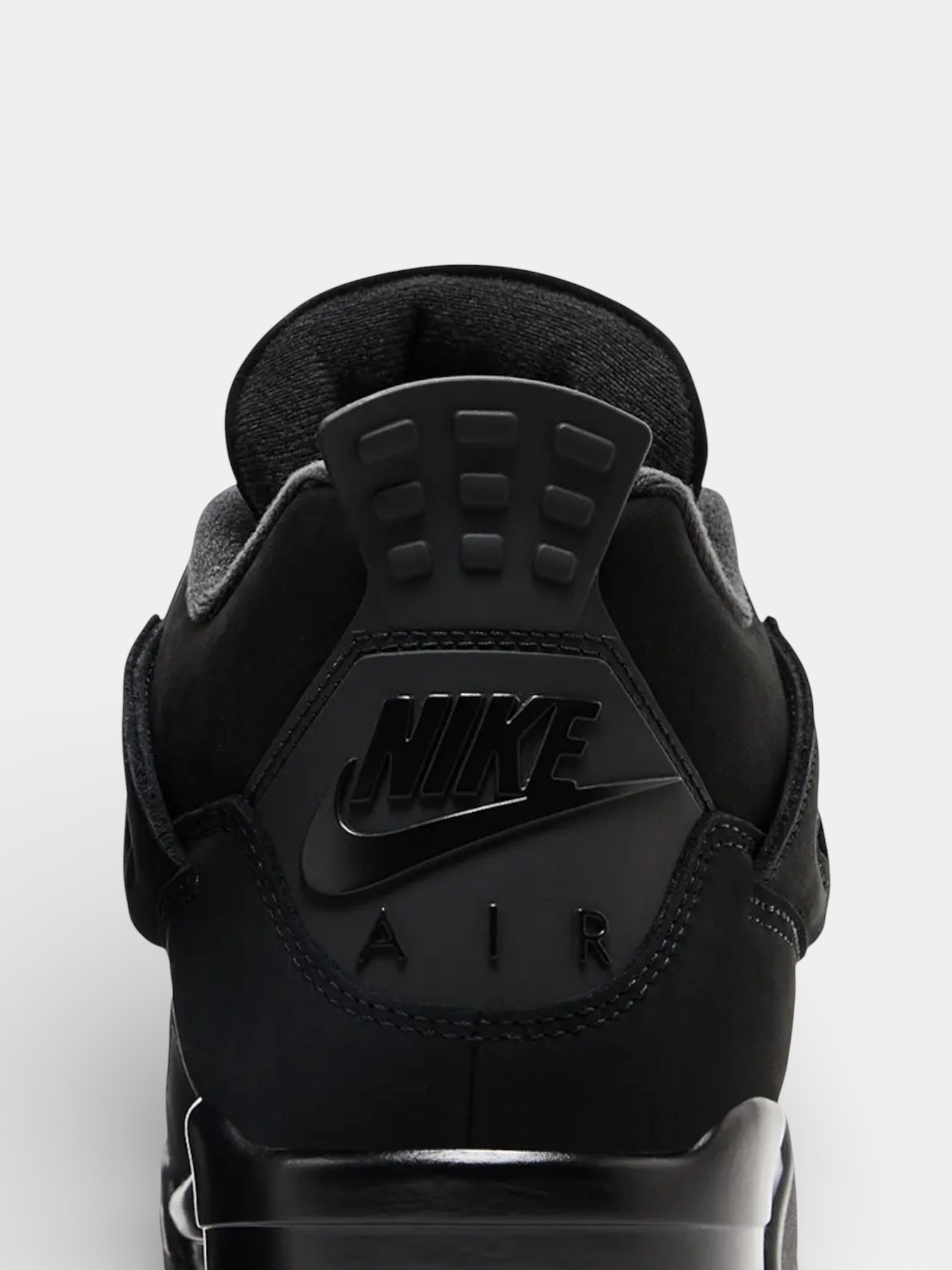 Jordan Jordan 4 Retro Black Cat – detail view in premium quality with AA+ craftsmanship