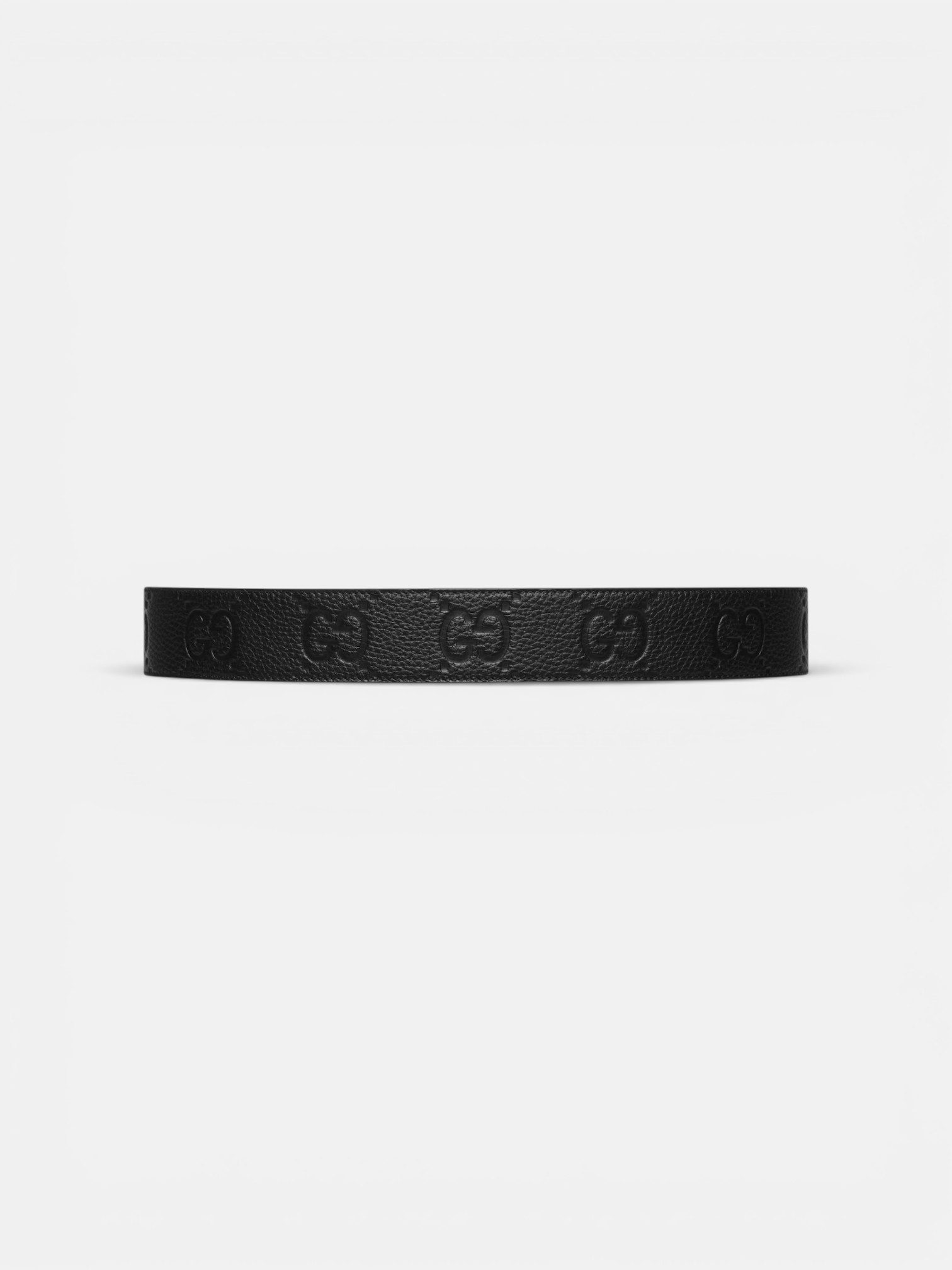 Gucci Gucci Wide Belt with Interlocking G Buckle Black Leather – close-up detail view in premium quality with AA+ craftsmanship