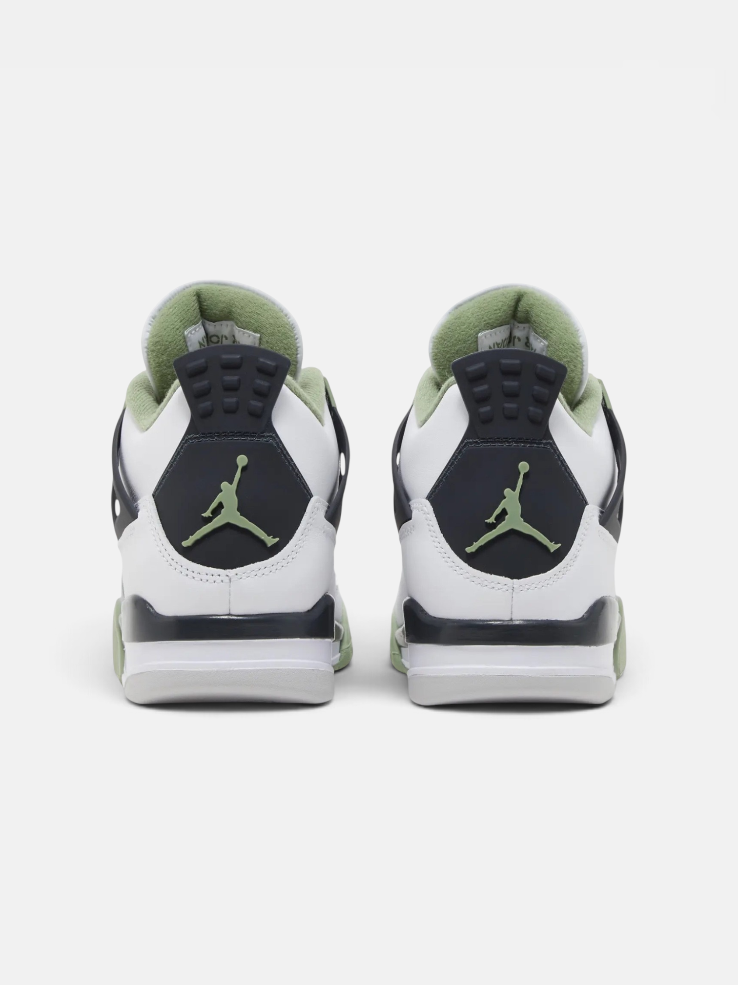 Jordan Jordan 4 Retro Seafoam – back view in premium quality with AA+ craftsmanship