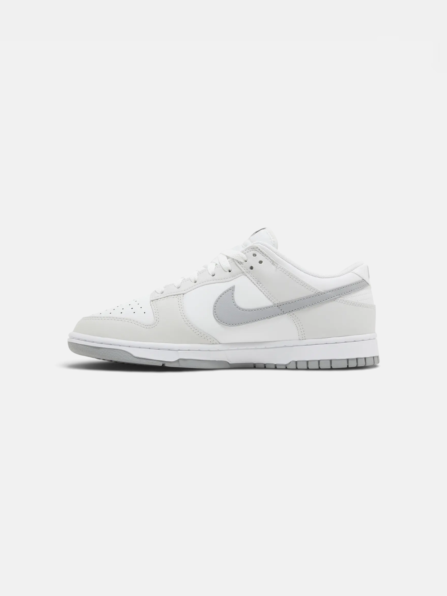 Nike Nike Dunk Low Summit White Light Smoke Grey – side profile view in premium quality with AA+ craftsmanship