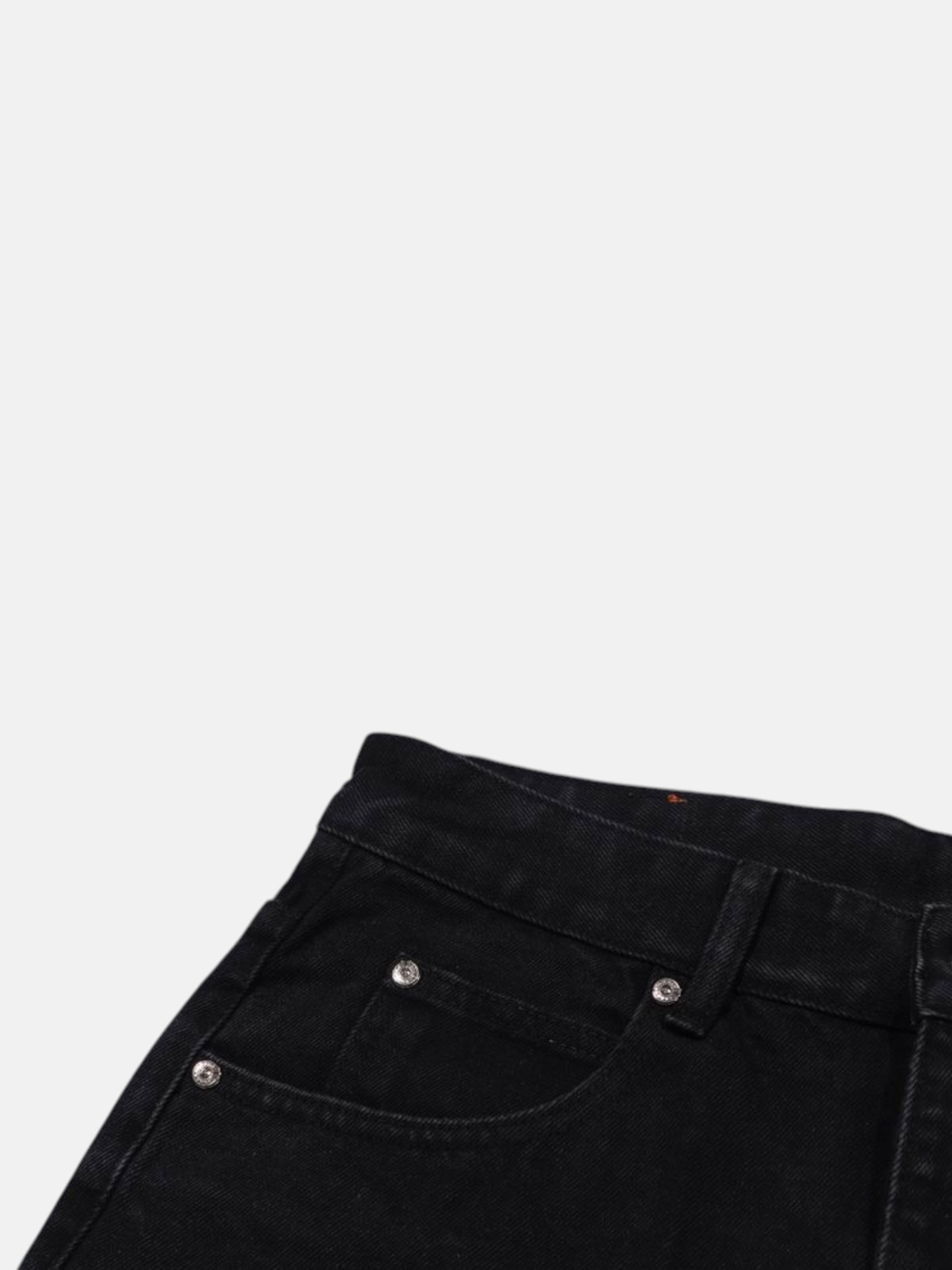 Chrome Chrome Hearts Dual-Tone Cross Jeans Black – detail view in premium quality with AA+ craftsmanship