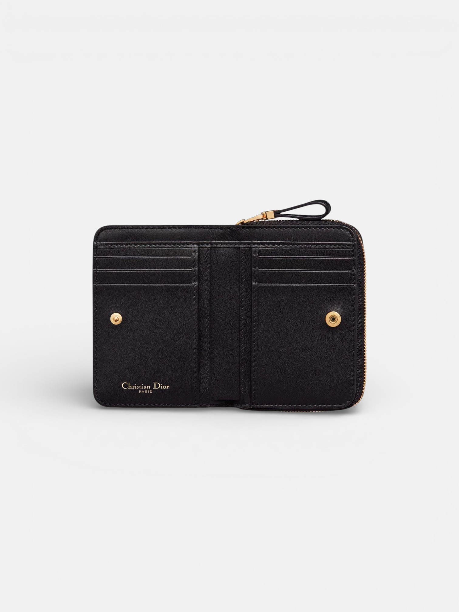 Dior Dior Caro Scarlet Wallet Black – back view in premium quality with AA+ craftsmanship