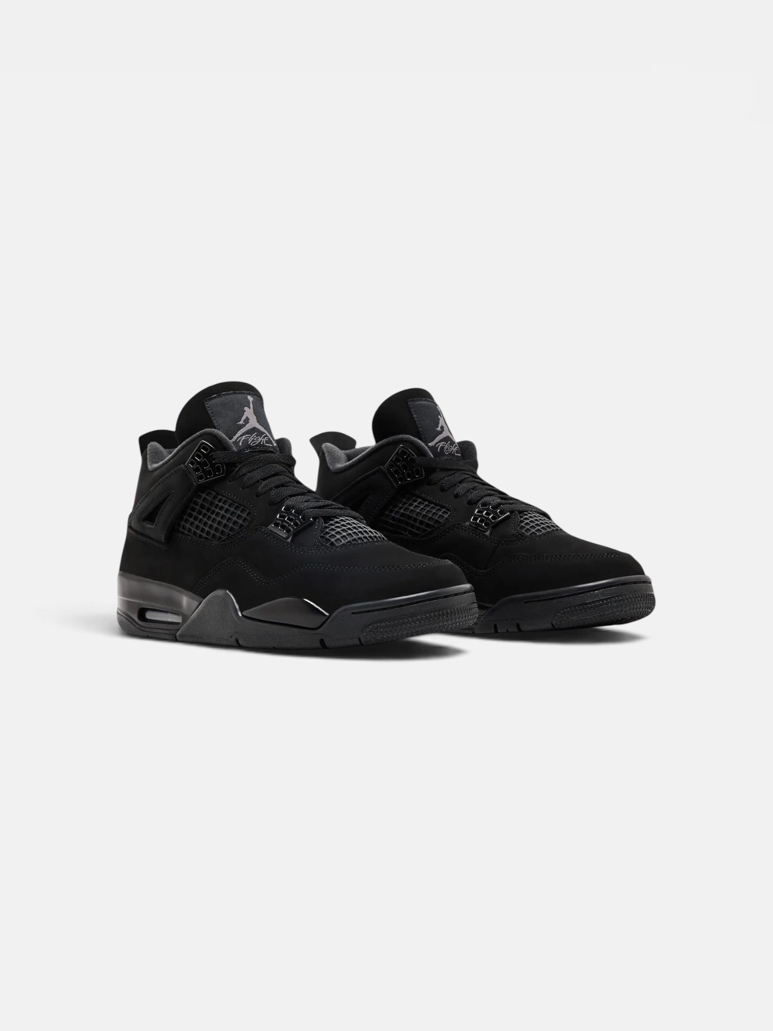 Jordan Jordan 4 Retro Black Cat – detail view in premium quality with AA+ craftsmanship