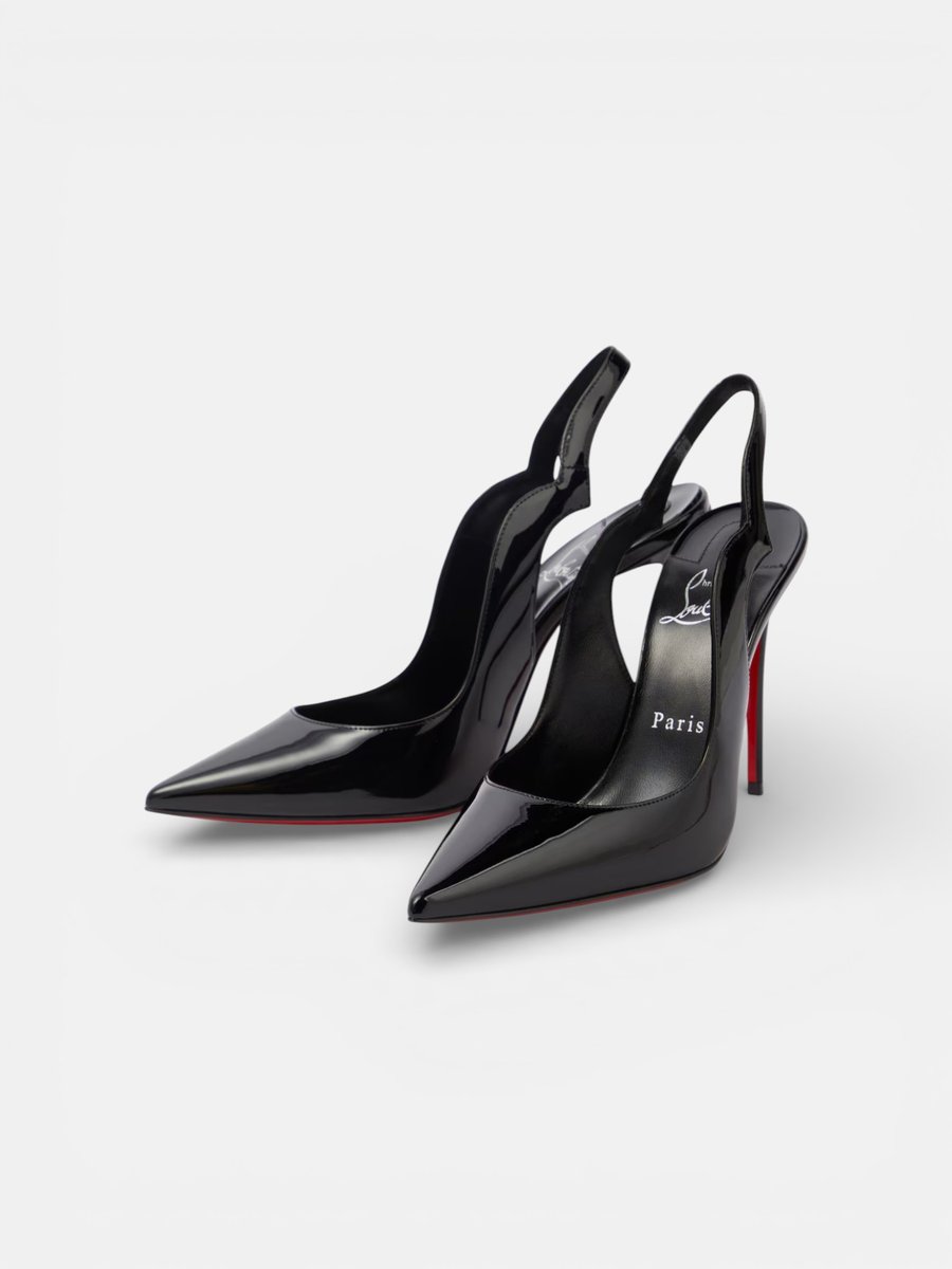 Louboutin Hot Chick Slingback Pumps Black - Preview