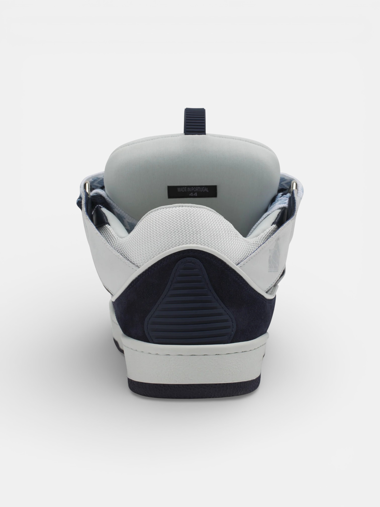 Lanvin Lanvin Curb Sneaker White Navy Blue – close-up detail view in premium quality with AA+ craftsmanship
