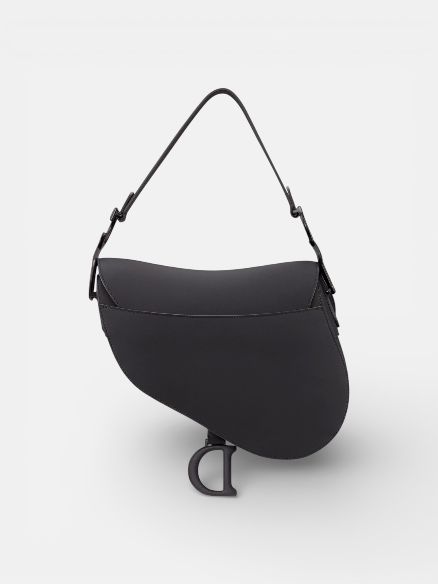 Dior Dior Saddle Bag Black Ultramatte – side profile view in premium quality with AA+ craftsmanship