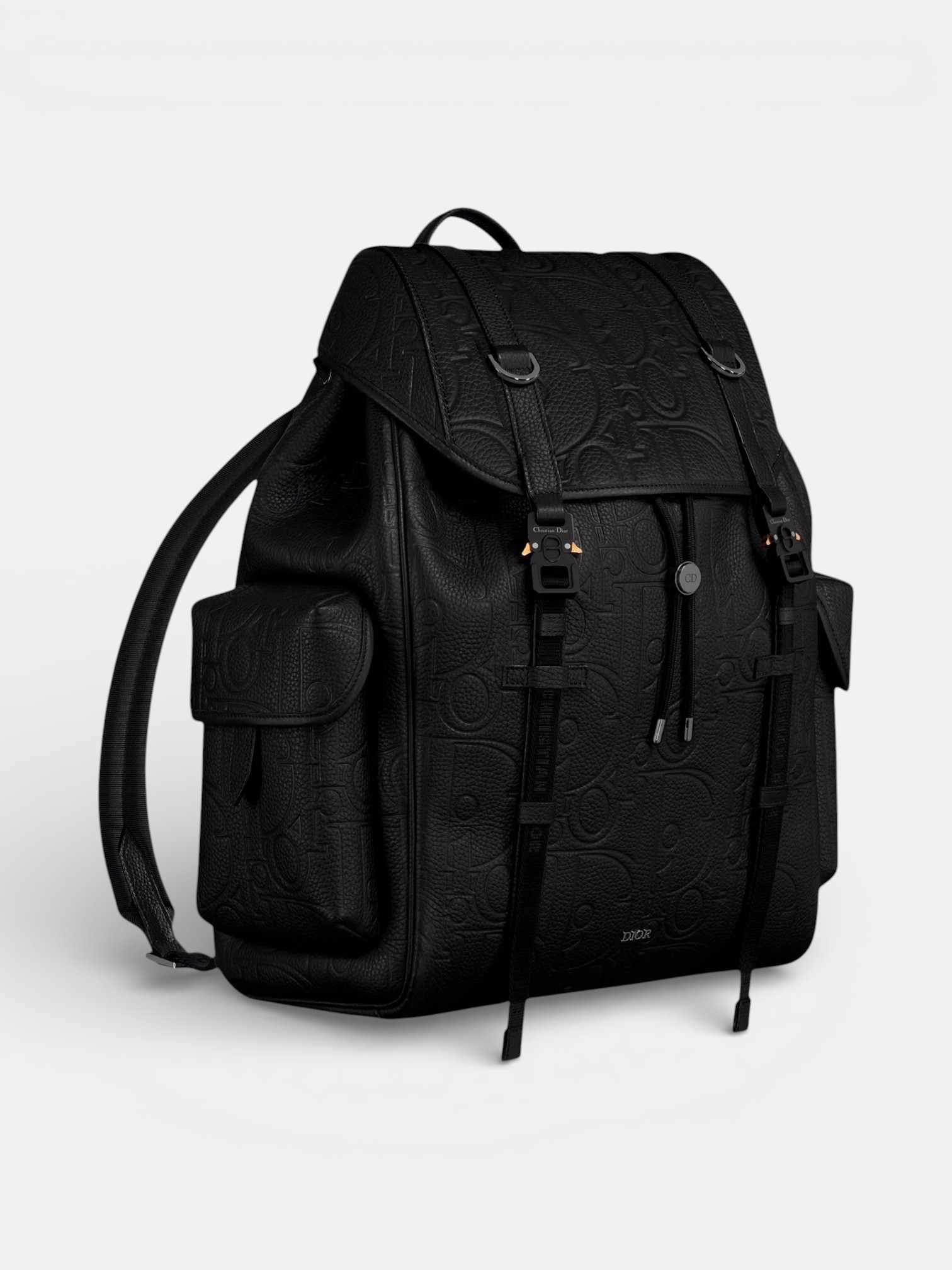 Dior Dior Hit the Road Backpack with Flap Black – back view in premium quality with AA+ craftsmanship