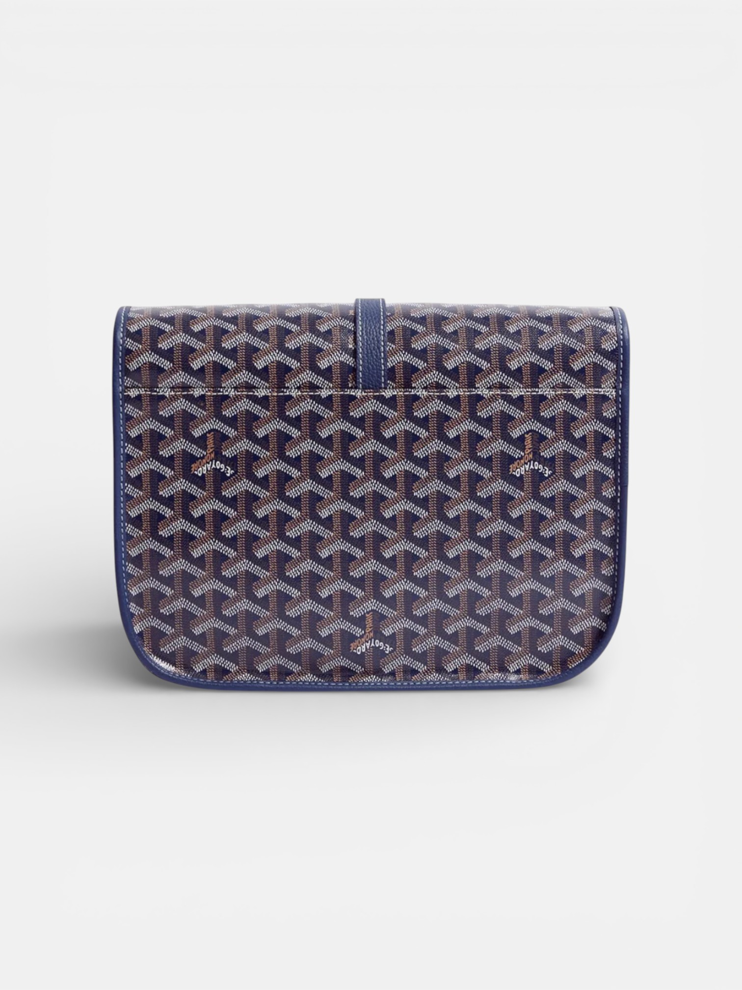 Goyard Goyard Belvedere MM Bag Navy Blue – close-up detail view in premium quality with AA+ craftsmanship