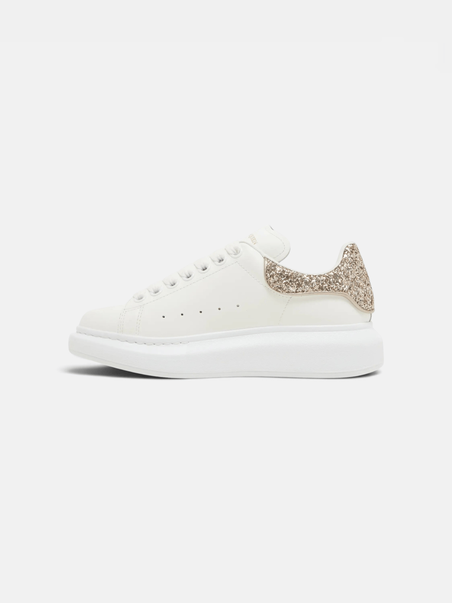 Alexander McQueen Sneaker White Calico Glitter - Preview