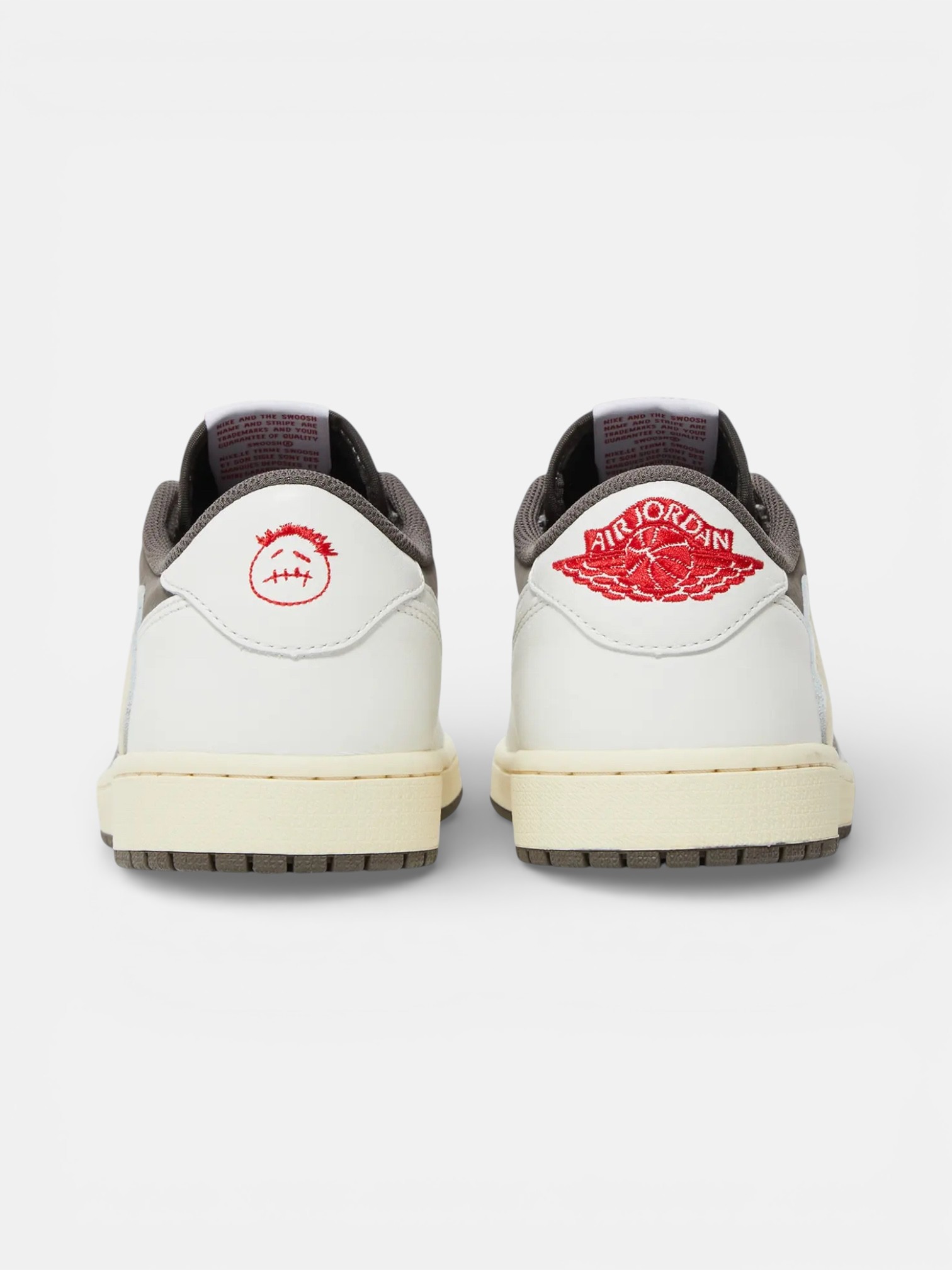 Jordan Jordan 1 Retro Low OG SP Travis Scott Reverse Mocha – detail view in premium quality with AA+ craftsmanship