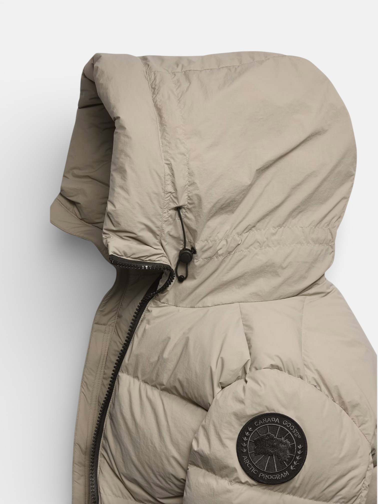 Canada Canada Goose Puffer Jacket Beige – side profile view in premium quality with AA+ craftsmanship